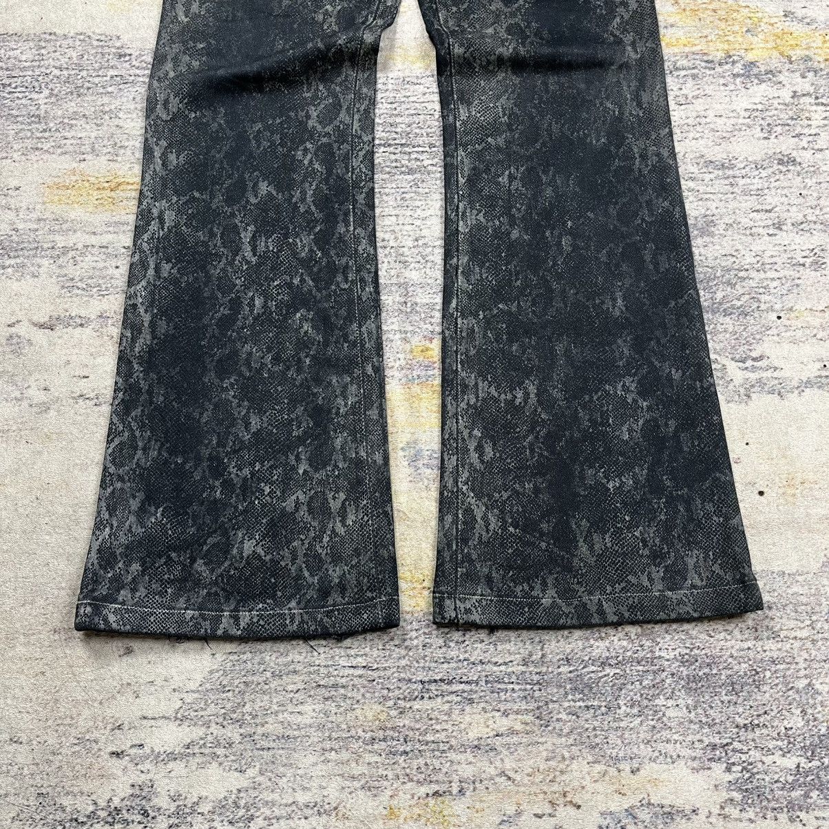 Tornado Mart 00s Tornado mart phyton snake skin flared pants vkei style Size US 30 / EU 46 - 3 Thumbnail