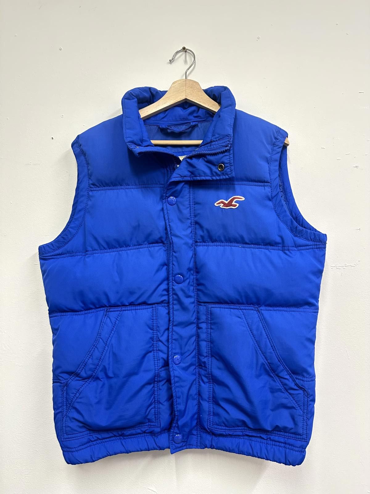 Hollister Men's Blue Puffer Vest by Hollister Size US XL / EU 56 / 4 - 1 Thumbnail