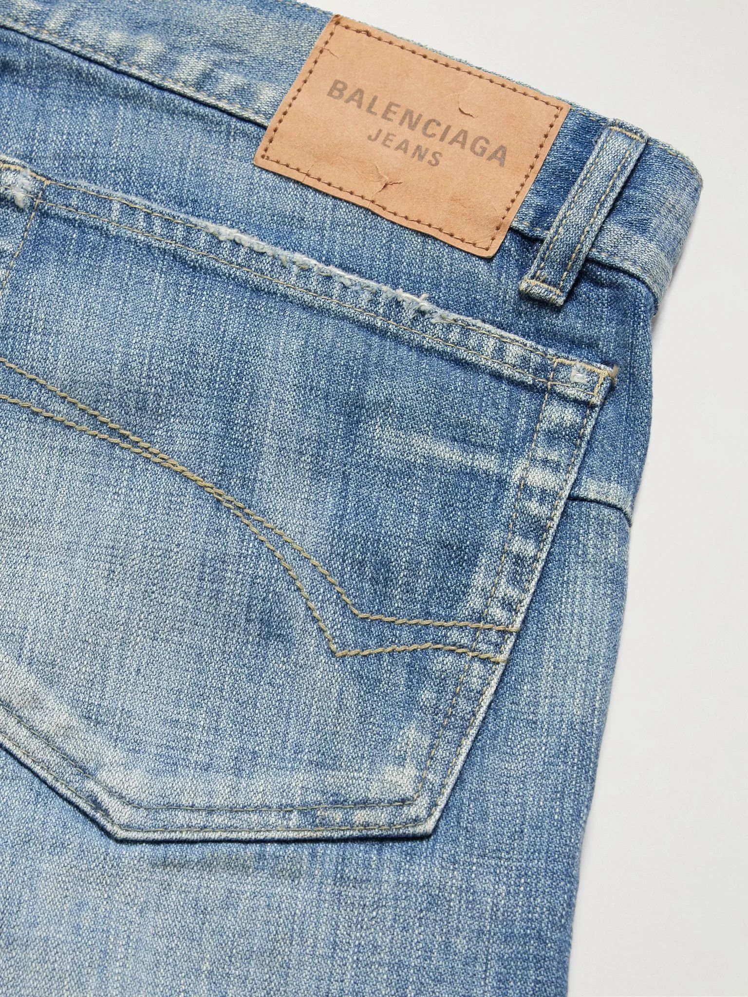 Balenciaga o1srvl11e0526 Fitted Low-Waist Pants in Blue Size US 34 / EU 50 - 5 Thumbnail