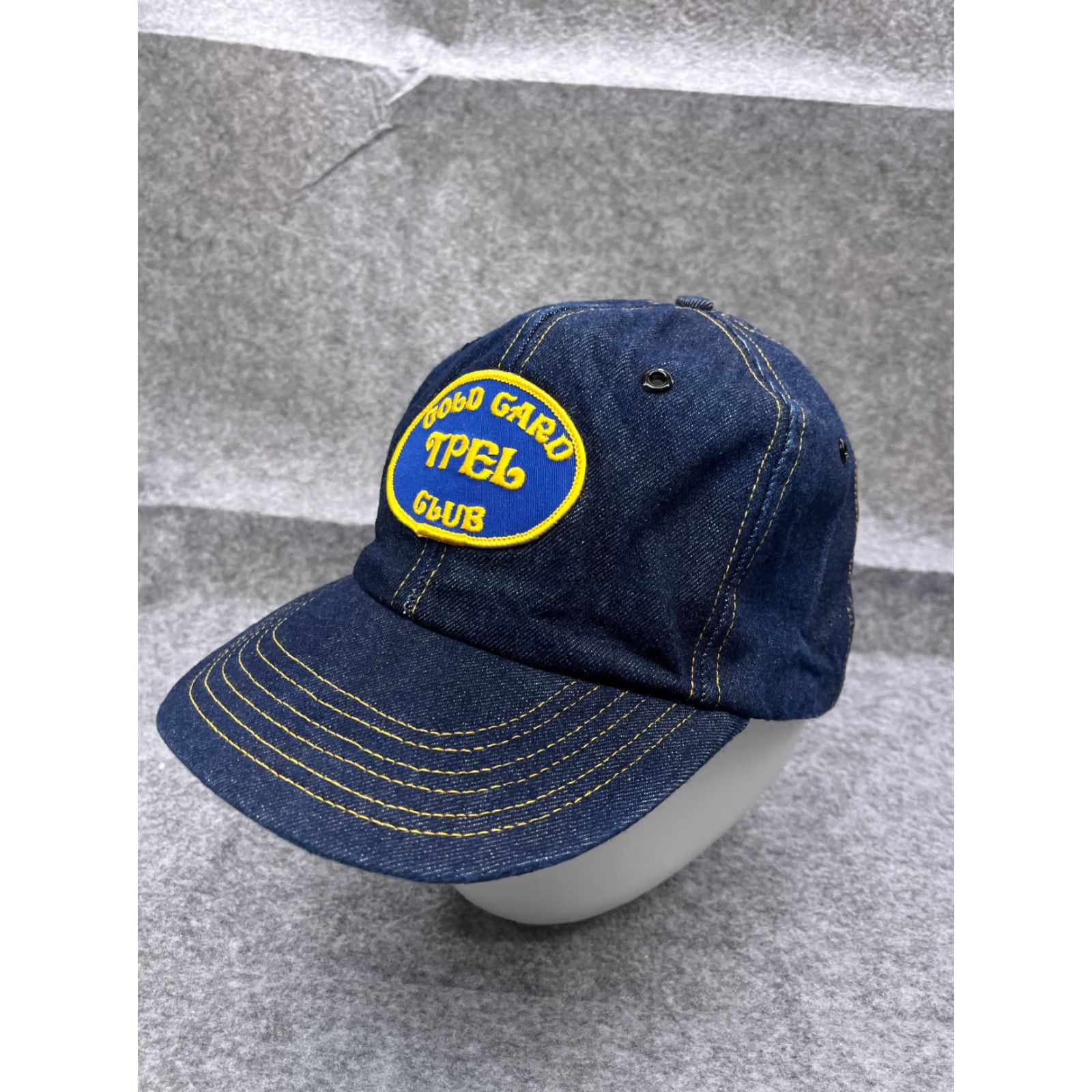 Vintage Blue Denim Snapback Hat Cap for Men | One Size | Casual DVA Theme | Adjustable Lightweight Size ONE SIZE - 4 Thumbnail