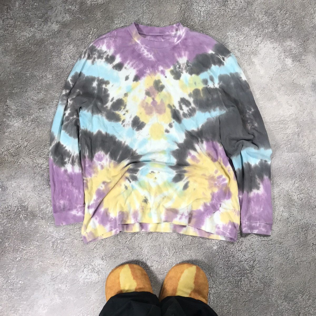 Vintage Vintage Y2K Tie Dye Longsleeve All Over Print Streetwear XL Size US XL / EU 56 / 4 - 1 Thumbnail
