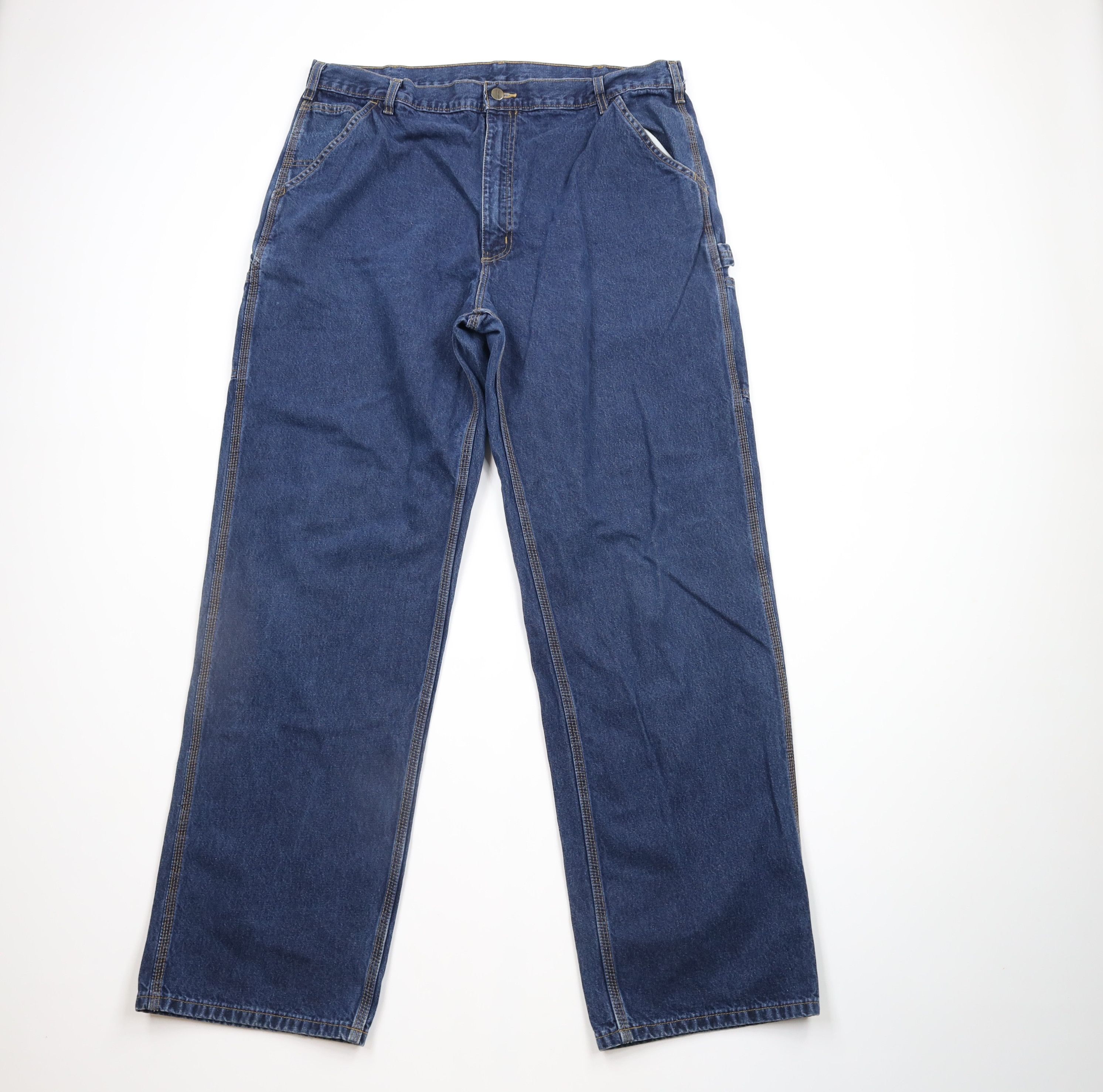 Carhartt × Vintage Vintage Y2K 2004 Carhartt Spell Out Wide Leg Dungaree Jeans Size US 40 / EU 56 - 1 Thumbnail