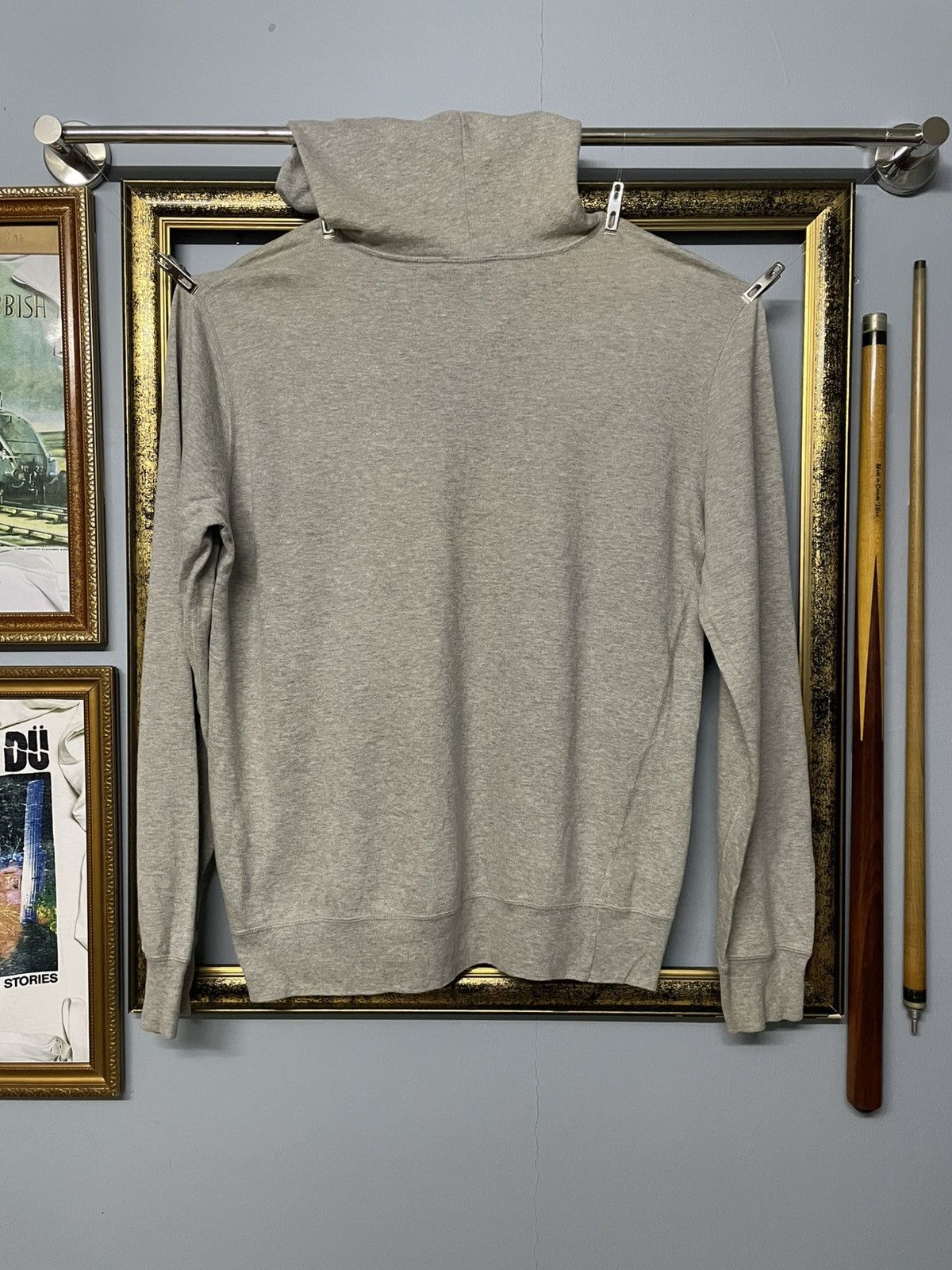 A.P.C. Vintage A.P.C Rue De Furus Paris Blank Distressed Hoodie Size US M / EU 48-50 / 2 - 6 Thumbnail