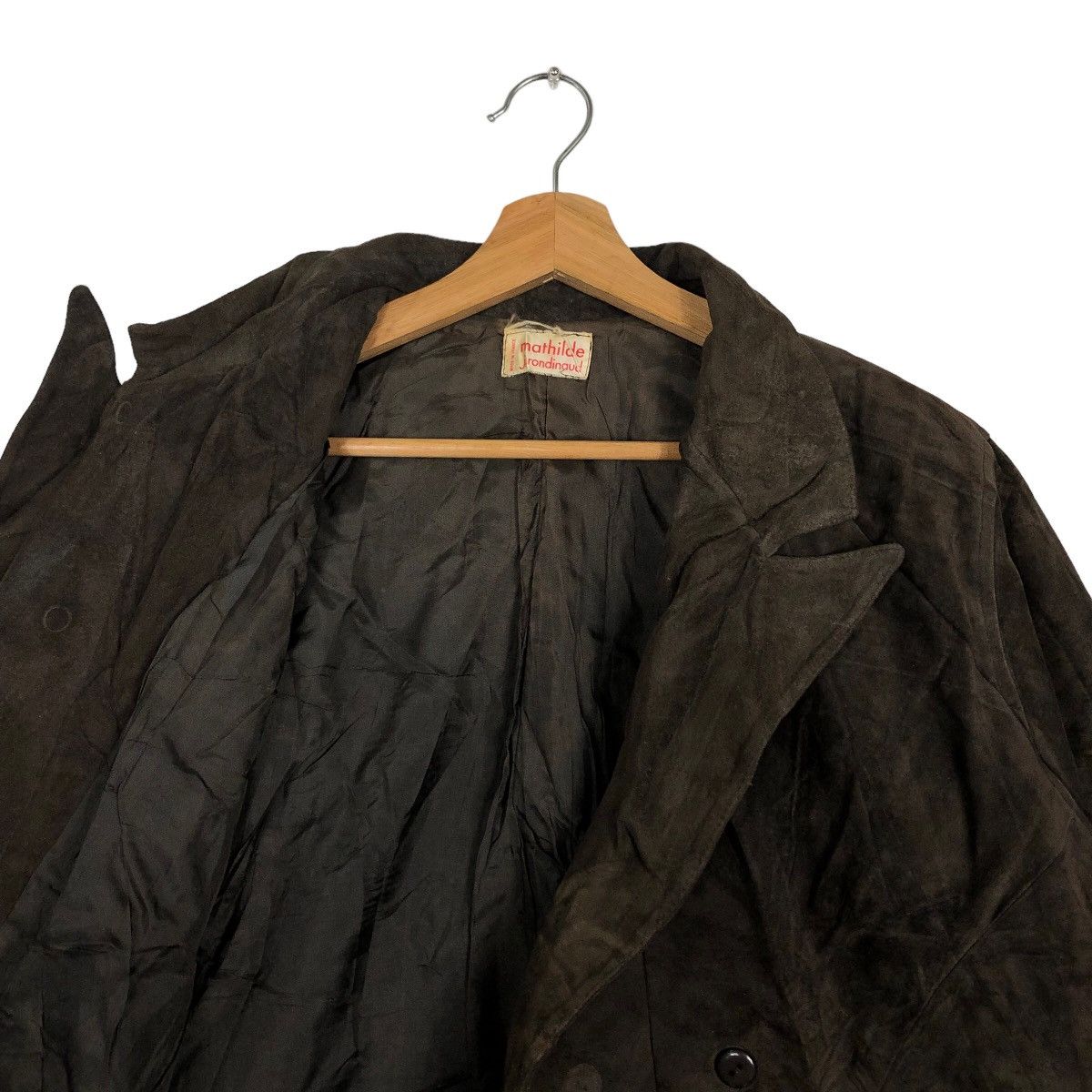 Vintage 🔥90s Made In France Genuine Leather Jacket Mathilde Jronina Size US M / EU 48-50 / 2 - 10 Thumbnail