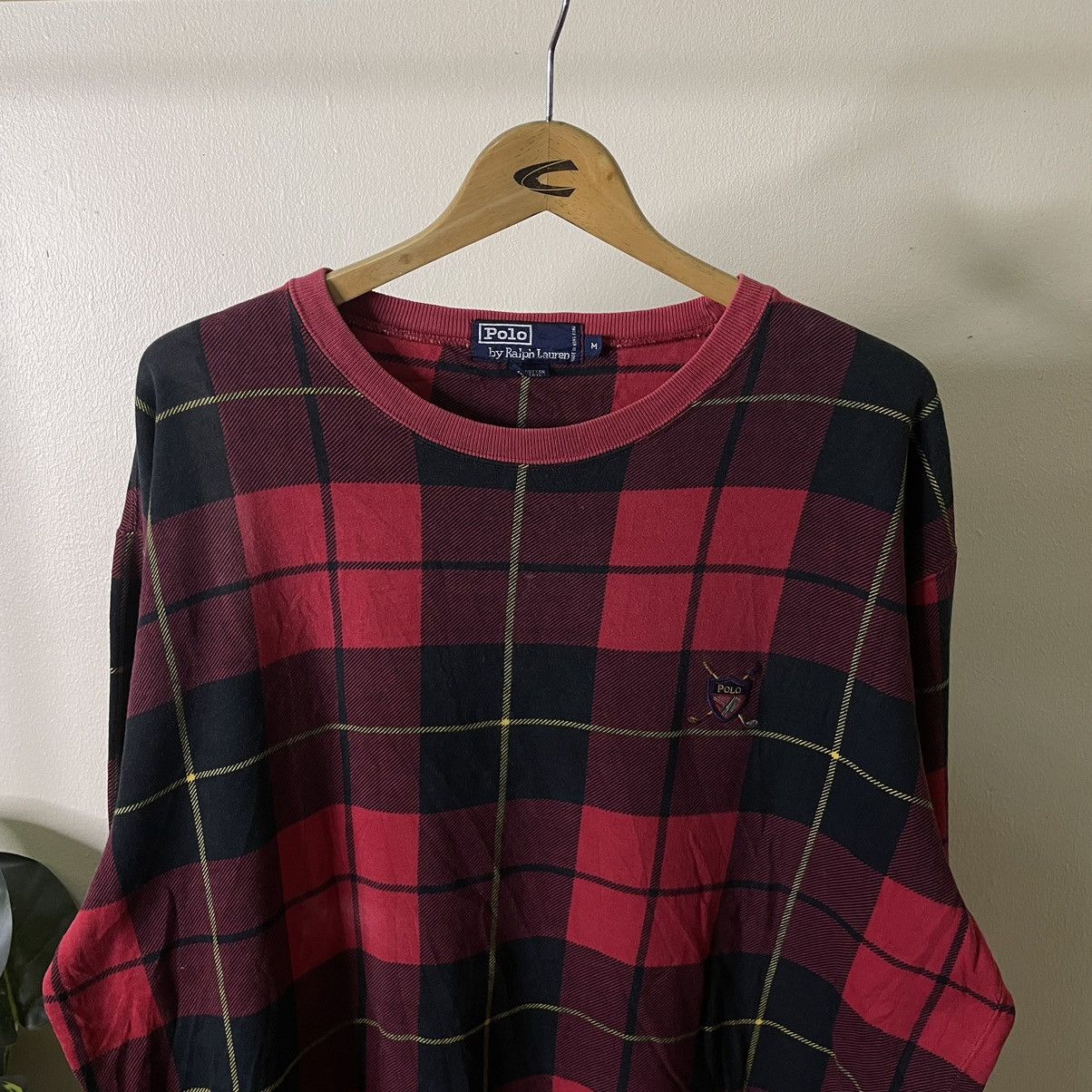 Polo Ralph Lauren Vintage Polo Ralph Lauren Plaid Checkered Sweatshirt Size US XL / EU 56 / 4 - 2 Thumbnail
