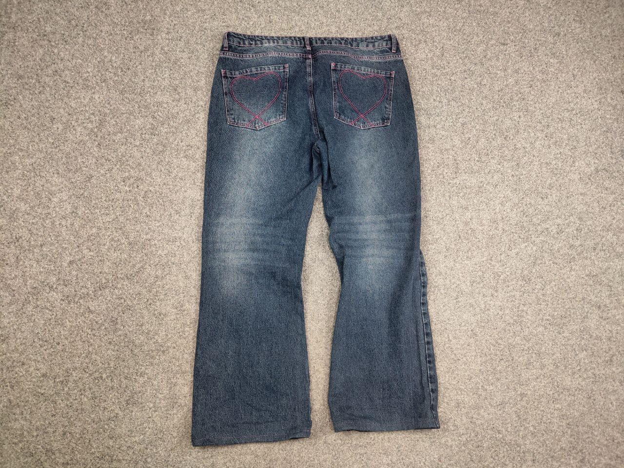 If Six Was Nine VTG Y2K Hysteric Glamour Style Baggy Flared Jeans low rise Size US 34 / EU 50 - 9 Thumbnail