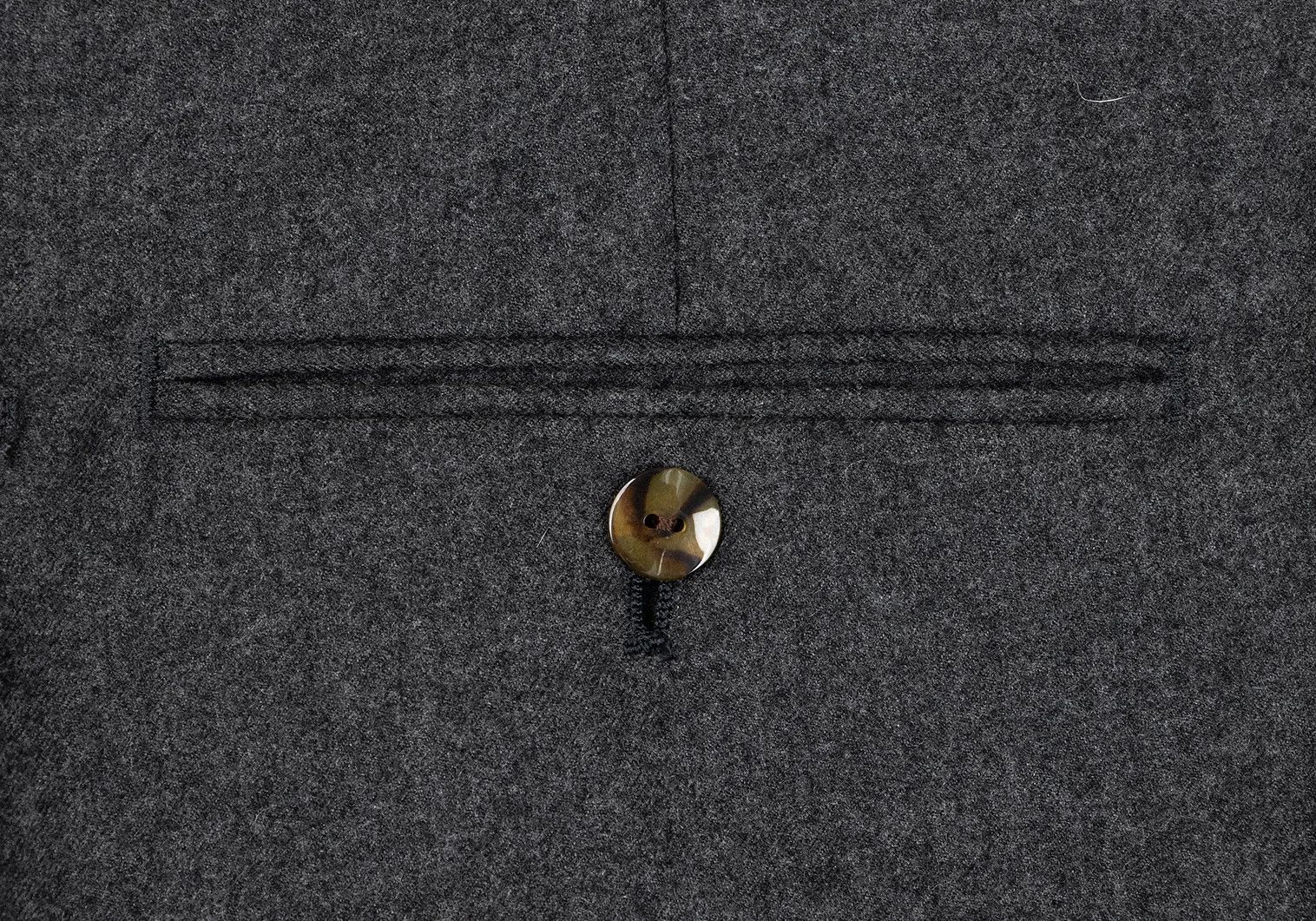 Jean Paul Gaultier Wool Tuck Pants in Gray, Size M Size US 34 / EU 50 - 10 Thumbnail