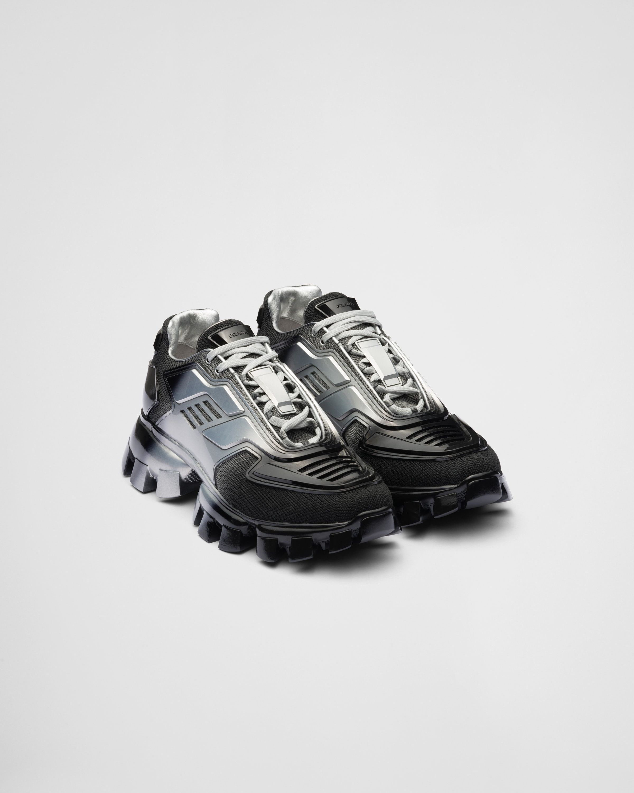 Prada Cloudbust Thunder Sneakers in Silver/Black Size US 14 / EU 47 - 1 Thumbnail