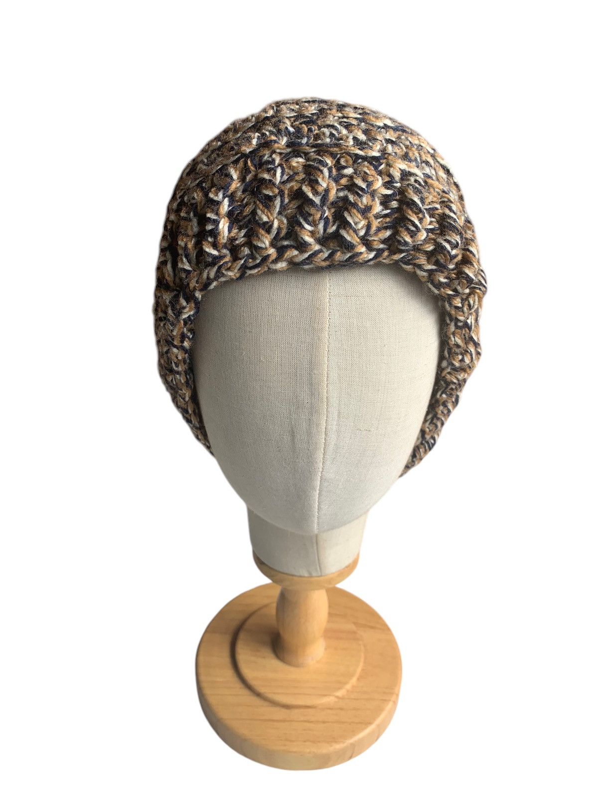 Japanese Brand × Kapital × Vintage Knitted Crochet Winter Sessions Big Beanie Hats Size ONE SIZE - 4 Thumbnail