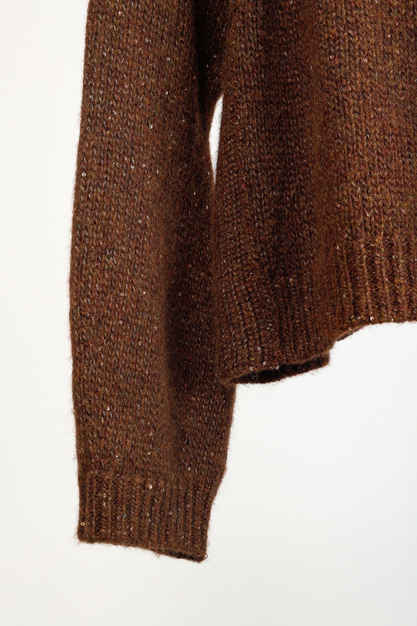 DOROTHEE SCHUMACHER Dorothee Schumacher Sparkling Brown Sequined Pullover Size L / US 10 / IT 46 - 5 Thumbnail