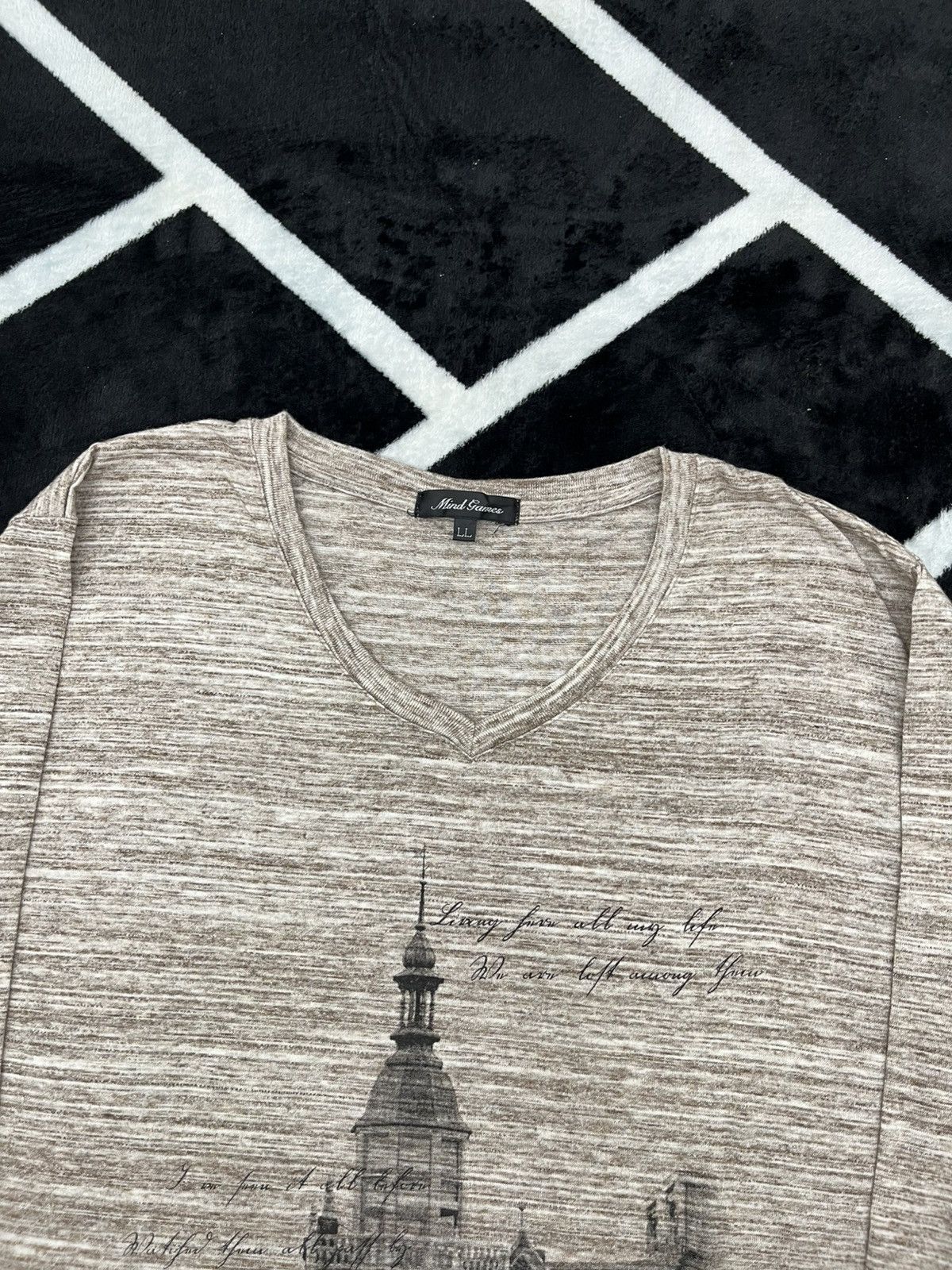 Japanese Brand Japanese Brand Archive Graphic LS Shirt Heather Brown Grunge Size US L / EU 52-54 / 3 - 2 Thumbnail