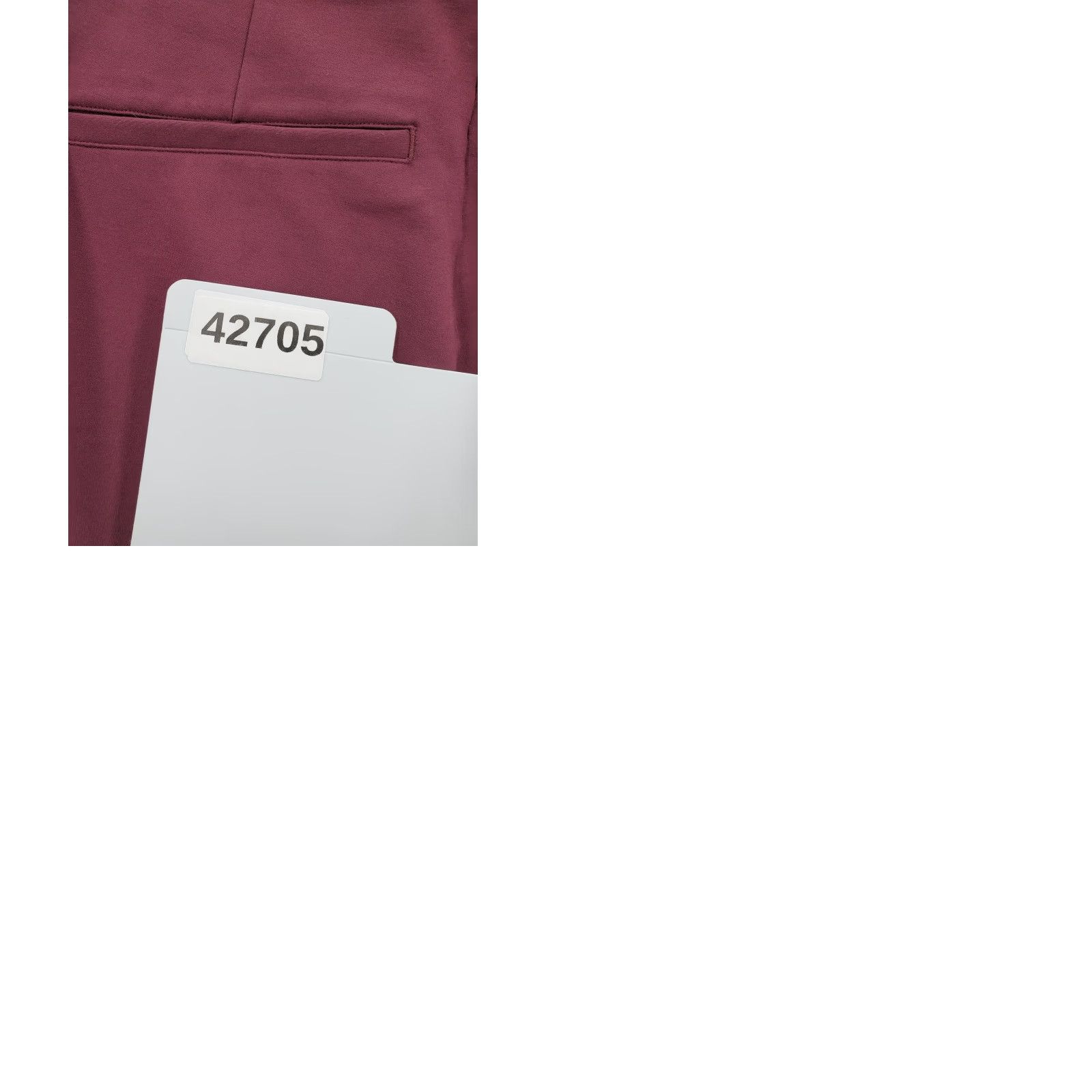 Spanx Spanx Pants Womens Large Burgundy Ponte Knit Pull On Ankle Skinny Back Pockets Size 36" / US 14 / IT 50 - 10 Thumbnail