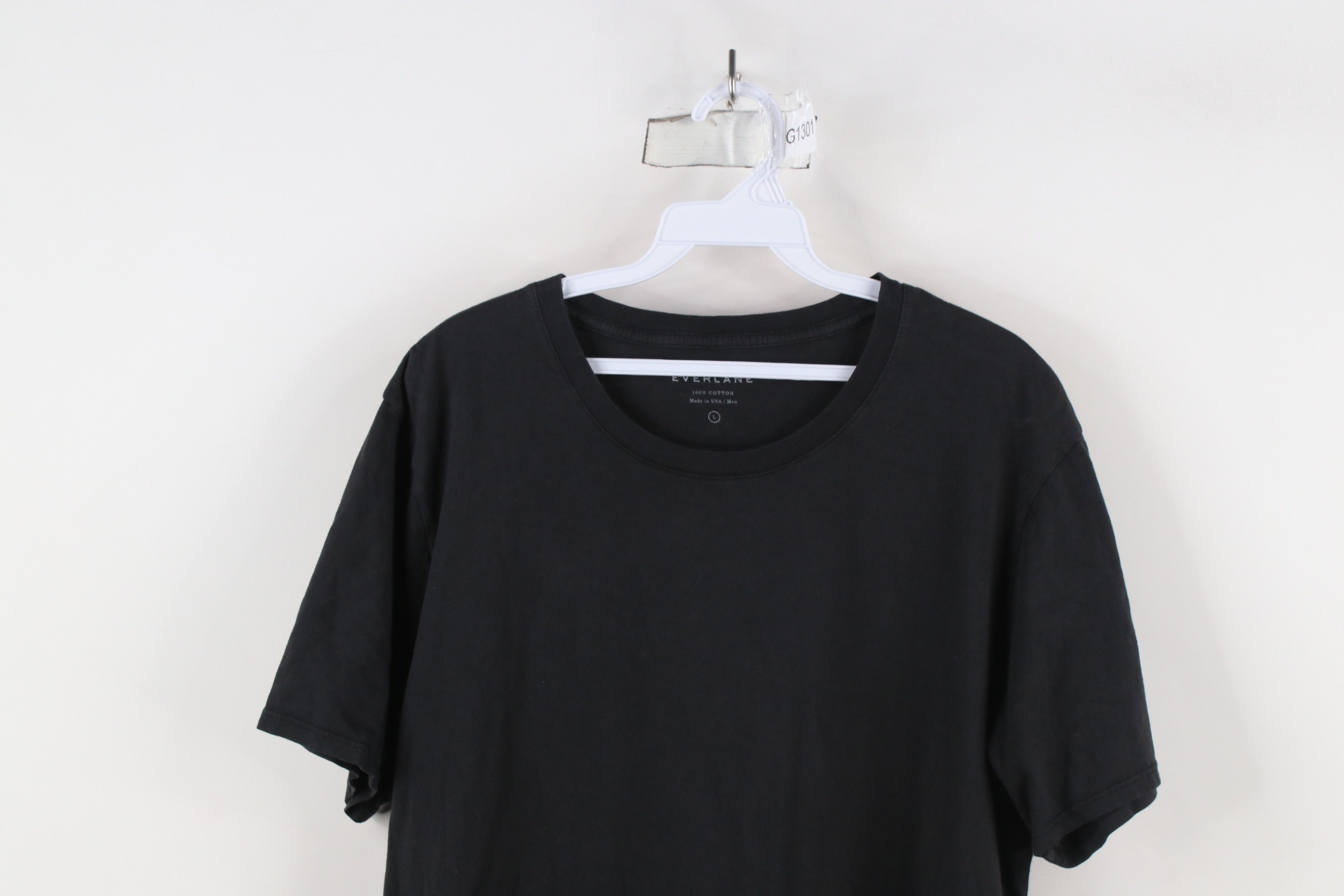 Everlane × Vintage Everlane Faded Blank Cotton Short Sleeve T-Shirt Black USA Size US L / EU 52-54 / 3 - 2 Thumbnail