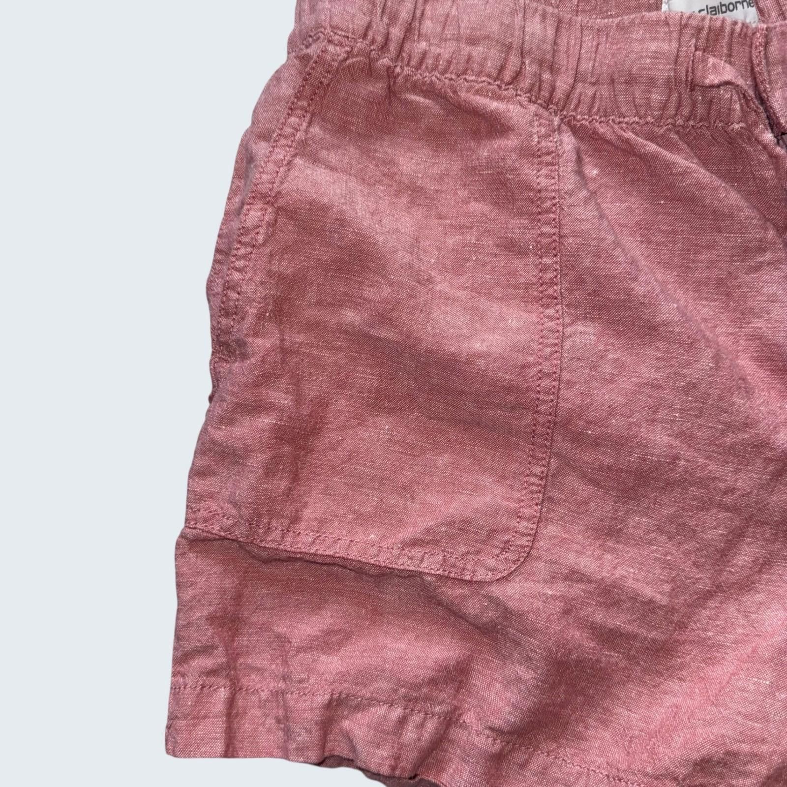 Other Liz Claiborne Womens Linen Blend Elastic Waist Shorts M Size 32" / US 10 / IT 46 - 6 Thumbnail