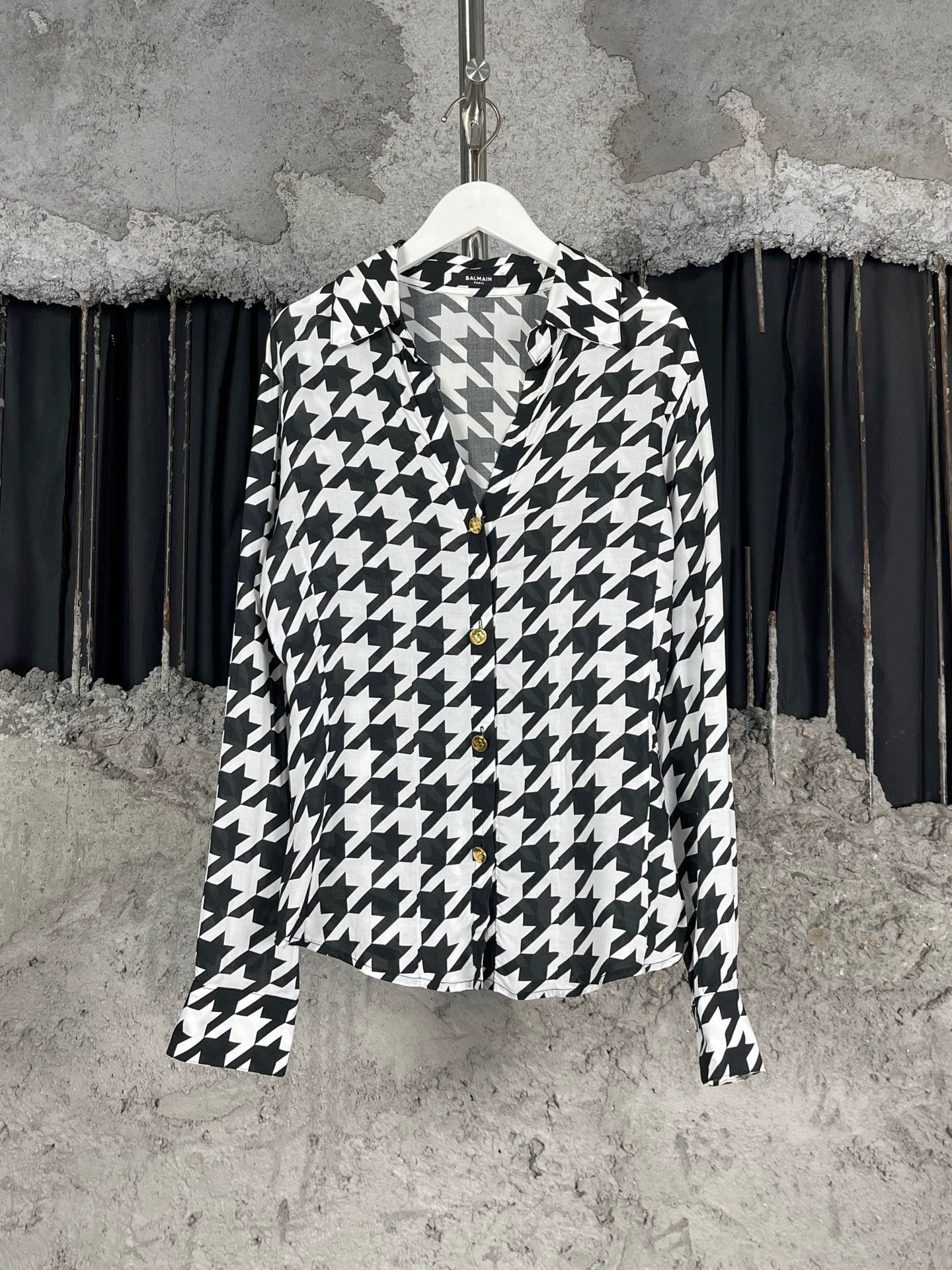 Balmain Balmain Houndstooth Shirt 36 Size XS / US 0-2 / IT 36-38 - 1 Thumbnail