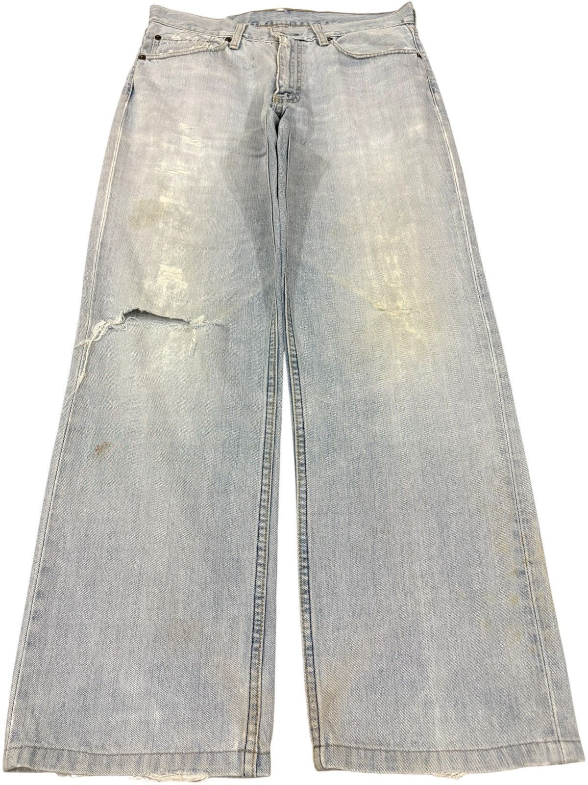 Levi's Vintage 90s Levi’s 502 Distressed Baggy Jeans Size US 32 / EU 48 - 1 Thumbnail