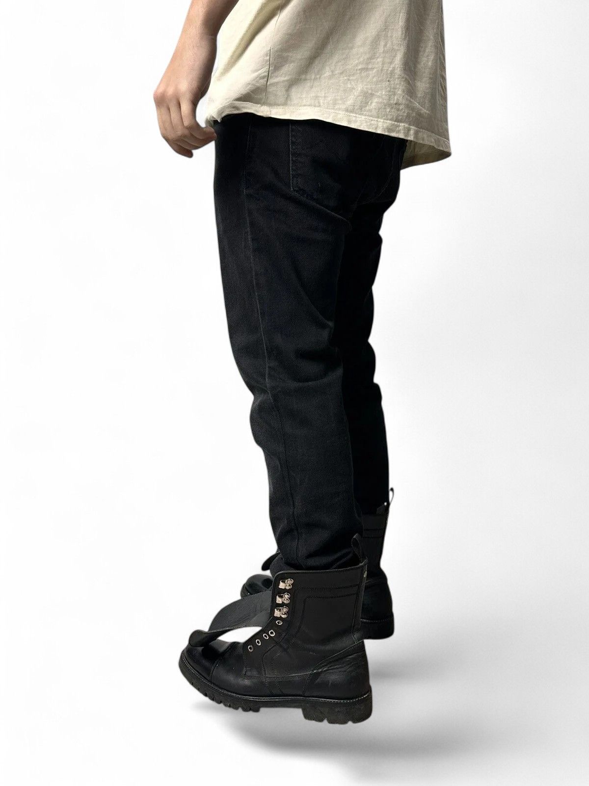 14th Addiction Jacob Cohen black denim jeans slim fit vintage style Size US 32 / EU 48 - 3 Thumbnail