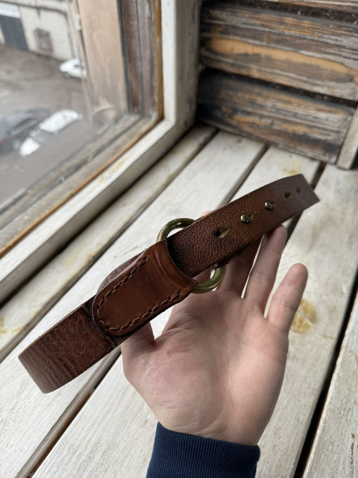 Cowboy Equipment × Vintage Y2K Vintage 90s Leather Cowboy belt Handmade USA Size ONE SIZE - 3 Thumbnail