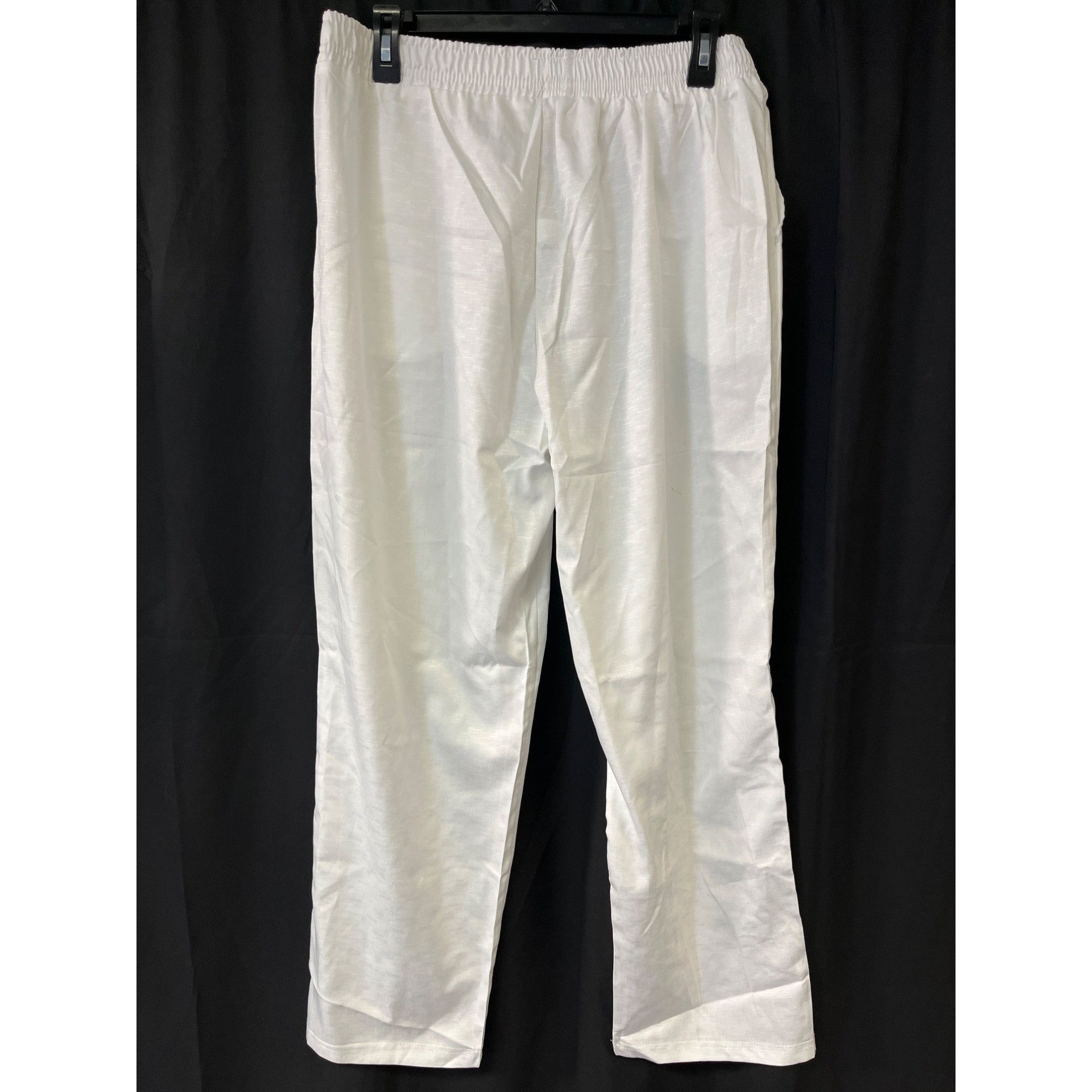 Other Unique Floral Women's White Pants/Trousers Sz XL SKU 4527 Size 34" / US 12 / IT 48 - 4 Thumbnail