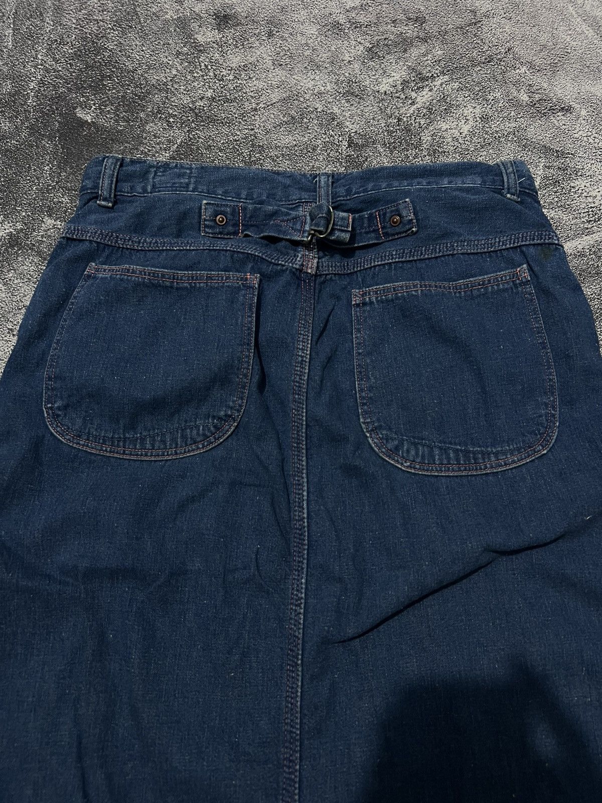 Orslow Orslow Denim Midi Skirt Buckle Back Size 29" - 2 Thumbnail