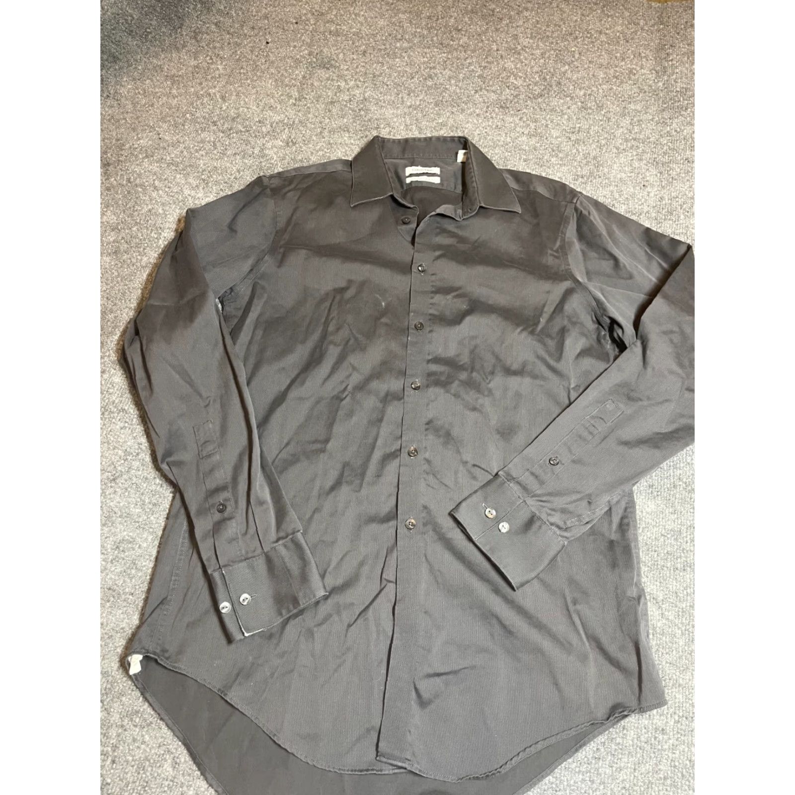 Calvin Klein **Calvin Klein Mens Gray Long Sleeve Button Up Shirt Size 15.5** User: **Calvin Klein Gray Long Sleeve Button Up Shirt Size 15.5** Size US L / EU 52-54 / 3 - 2 Thumbnail