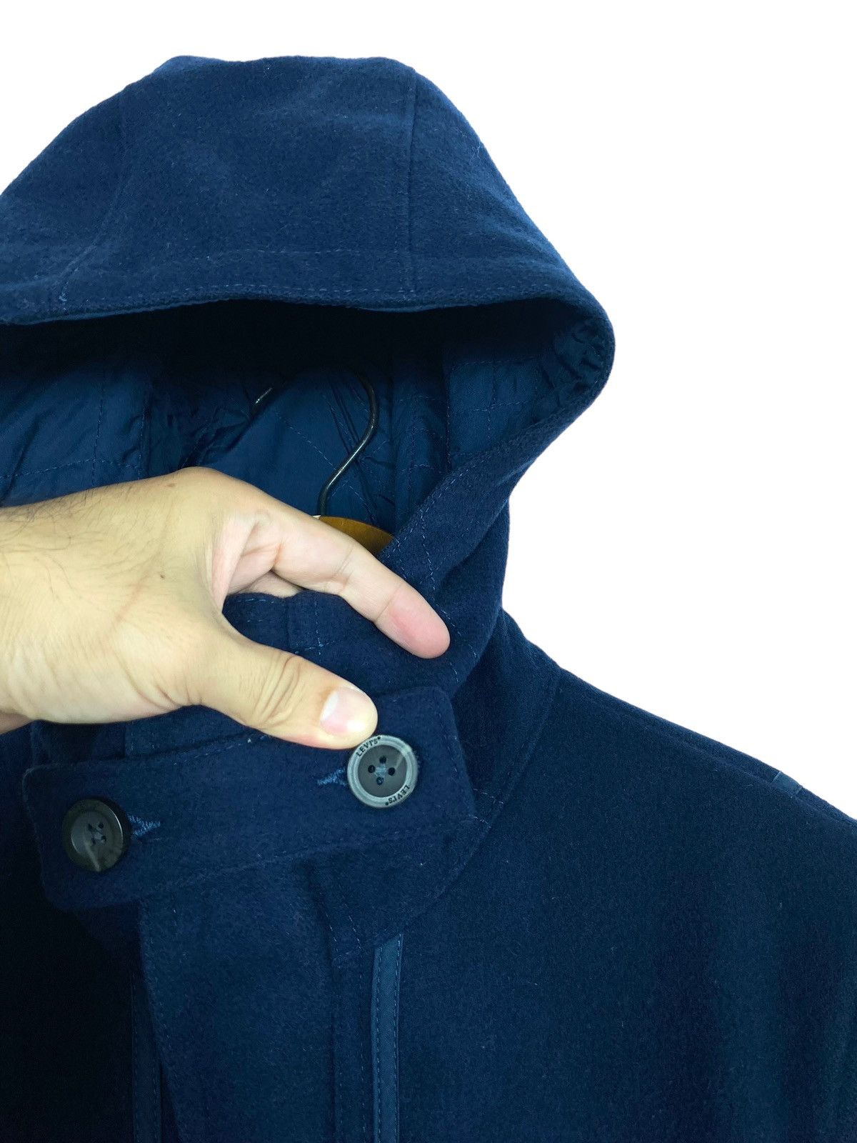 Levi's Rare‼️ Levi’s Wool Duffle Coat Hoodie Size M / US 6-8 / IT 42-44 - 5 Thumbnail
