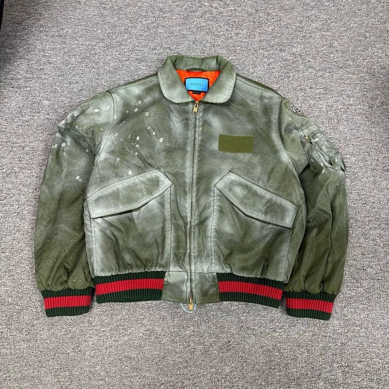 Gucci Gucci Hand-painted frost splash ink graffiti lapel jacket 2 Size US M / EU 48-50 / 2 - 2 Thumbnail