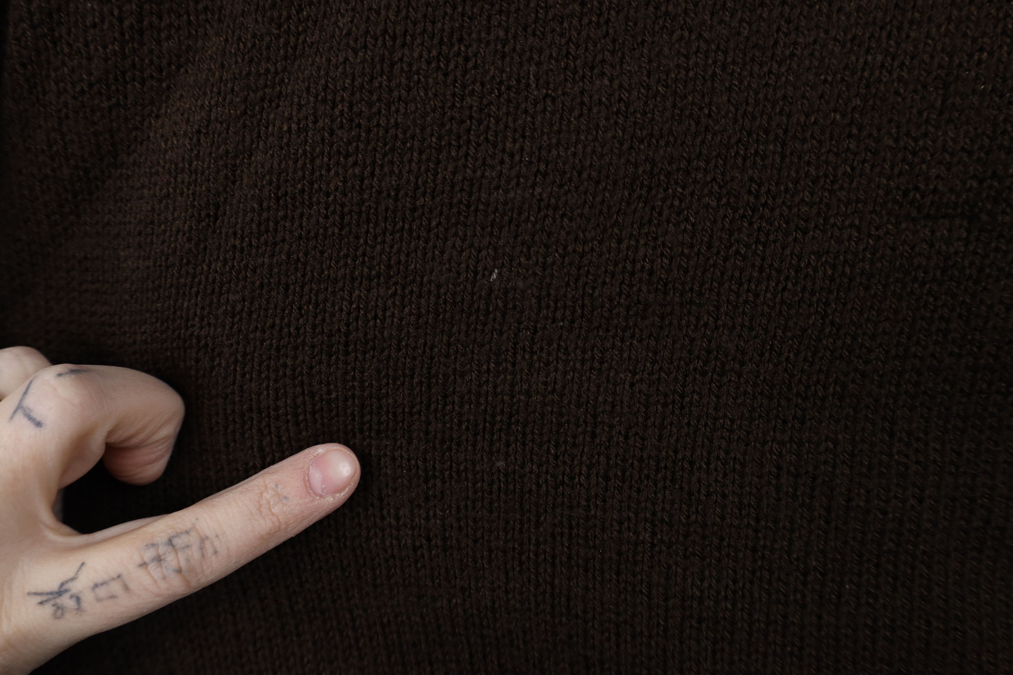 Vintage Vintage 70s Streetwear Blank Thin Knit Sweater Brown Size US M / EU 48-50 / 2 - 4 Thumbnail