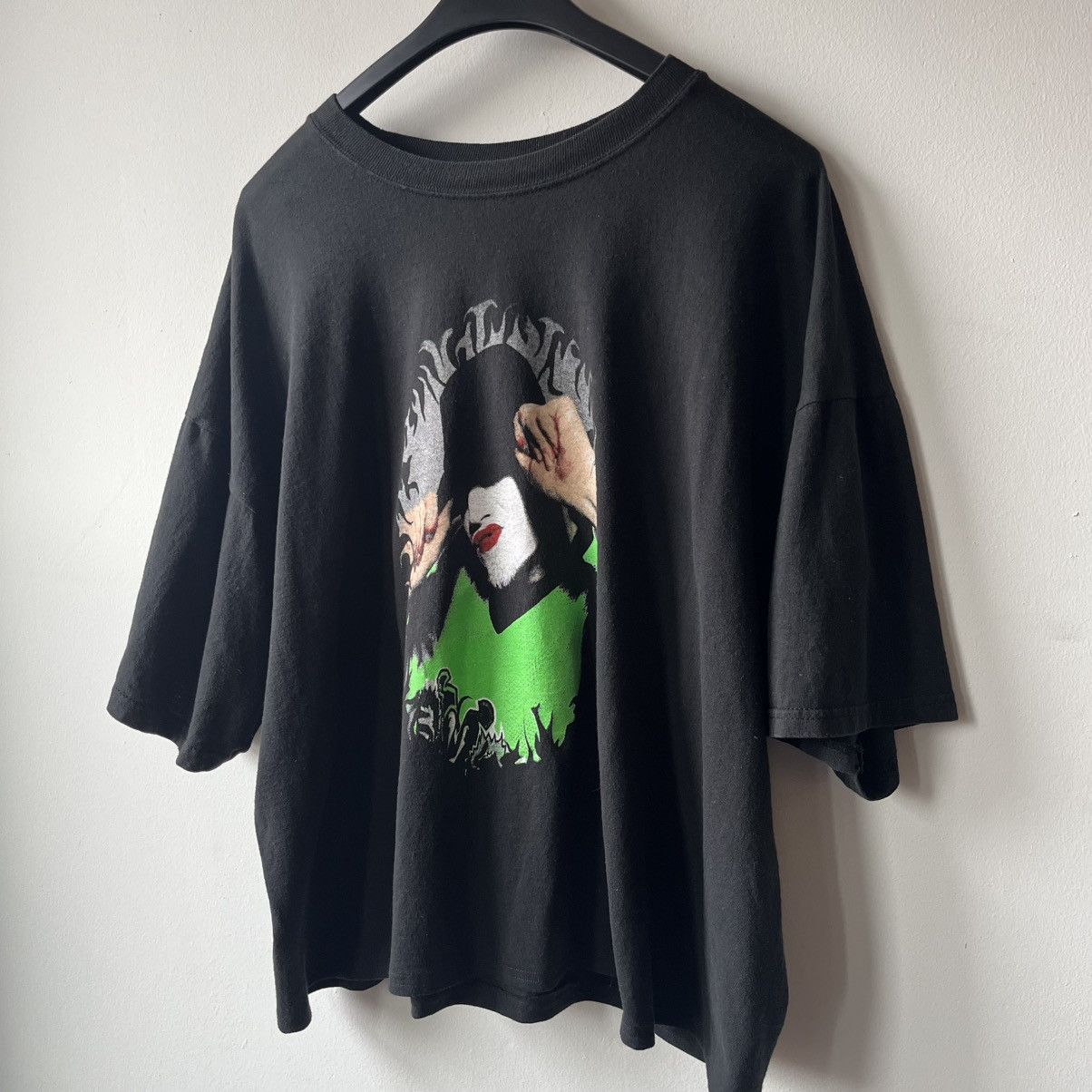 Marilyn Manson × Vintage CRAZY Cropped Vintage Twiztid “Spin The Bottle” Tee Size US L / EU 52-54 / 3 - 2 Thumbnail