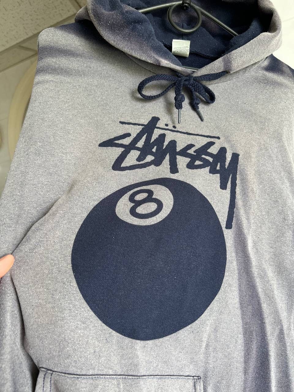 Stussy Custom Stussy 8 Ball 🎱 Hoodie Sun Faded Thrash Rain Defender Size US XL / EU 56 / 4 - 8 Thumbnail