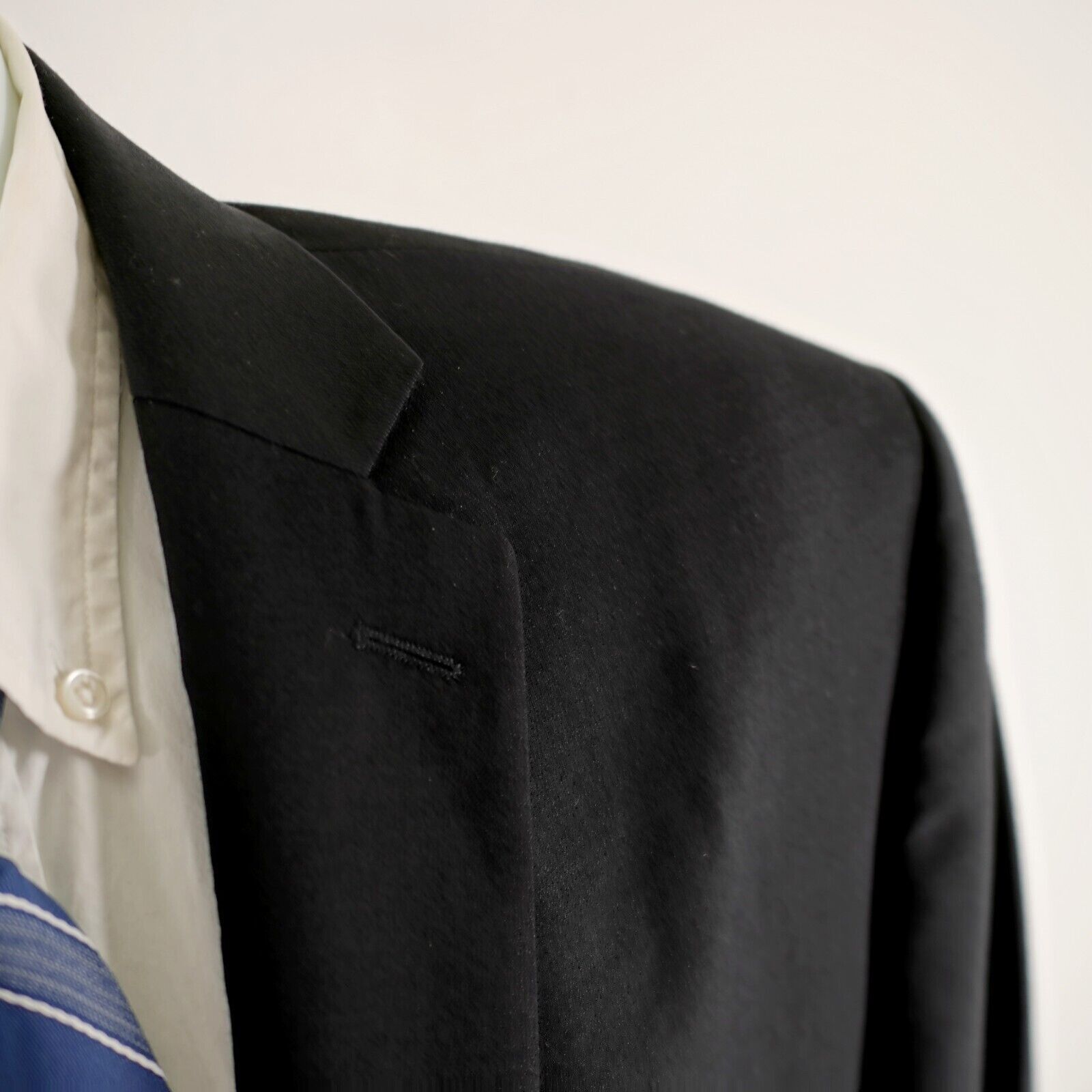 Calvin Klein Calvin Klein Wool Black 2 Button Blazer 46L Or Slim Fit 48L Size 46L - 2 Thumbnail