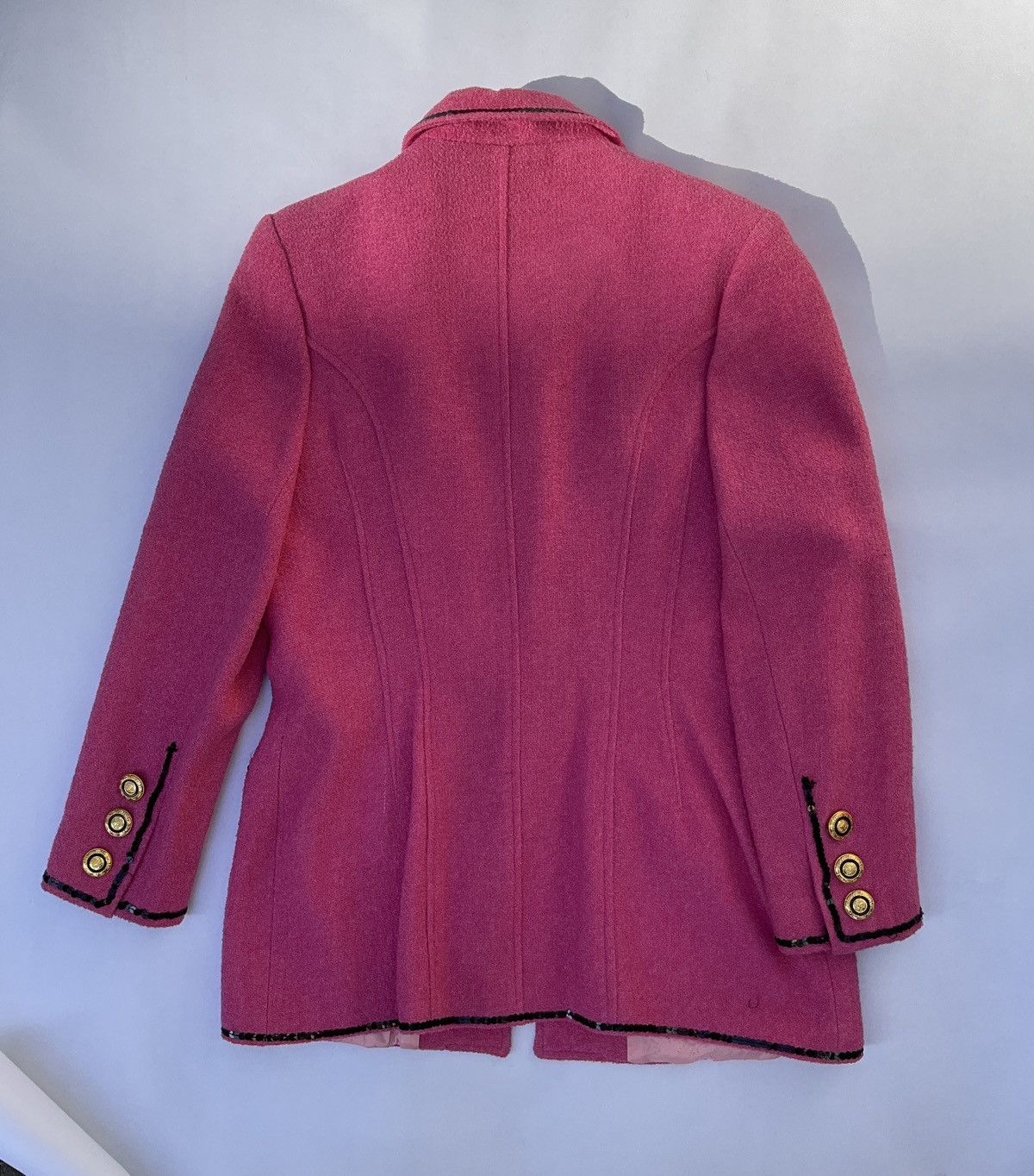 Vintage Pink vintage wool blazer jacket Size XL / US 12-14 / IT 48-50 - 12 Thumbnail
