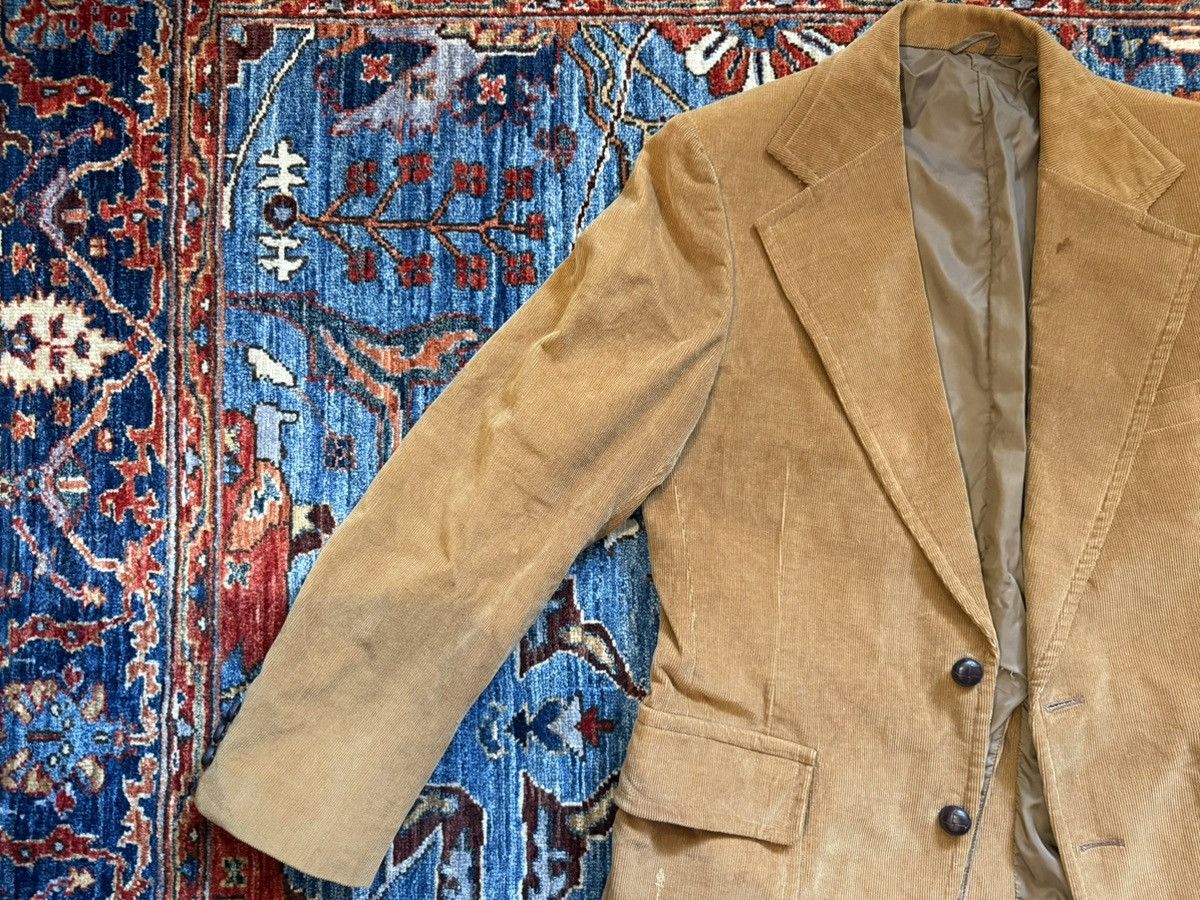 Other Vintage Beige Corduroy Blazer Size 36R - 3 Thumbnail
