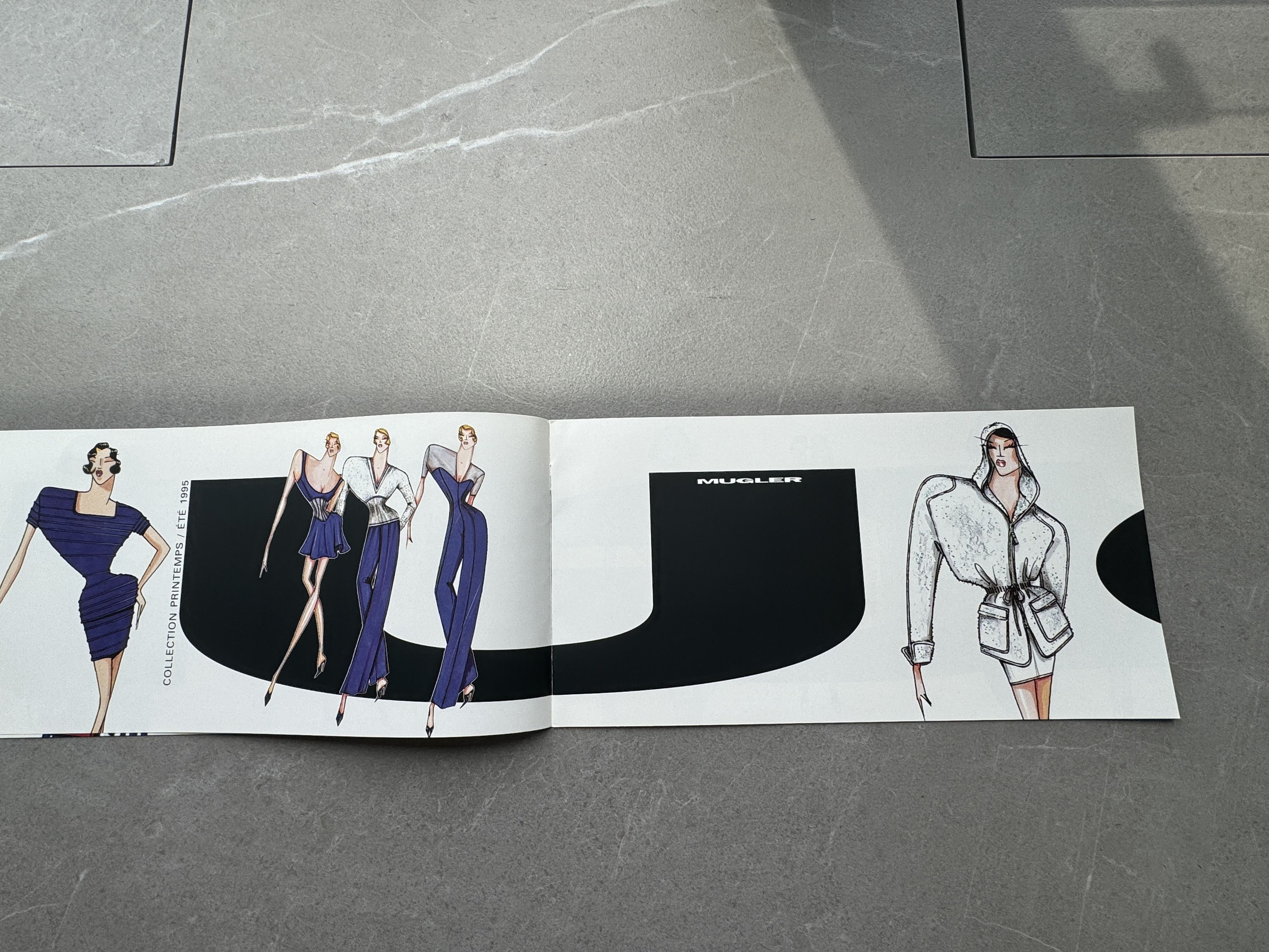 Thierry Mugler Thierry Mugler 1995 Spring Summer Fashion Sketch Catalogue Size ONE SIZE - 11 Thumbnail