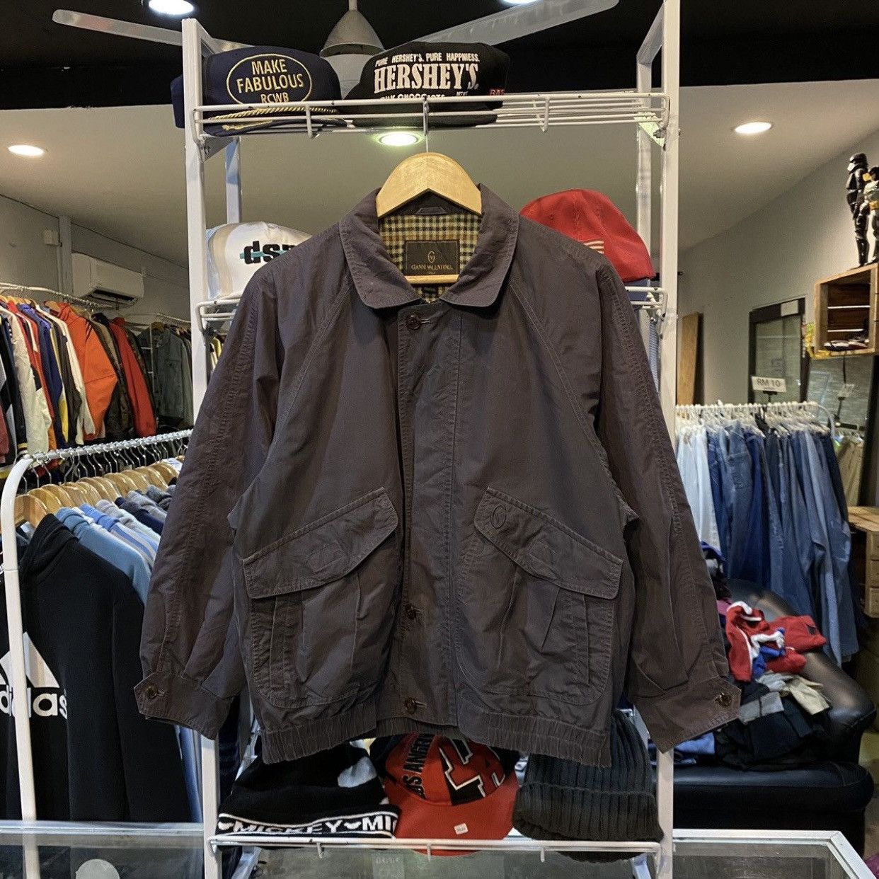 Gianni Valentino Vintage Gianni Valentino Italy Faded Bomber Jacket Size US M / EU 48-50 / 2 - 1 Thumbnail