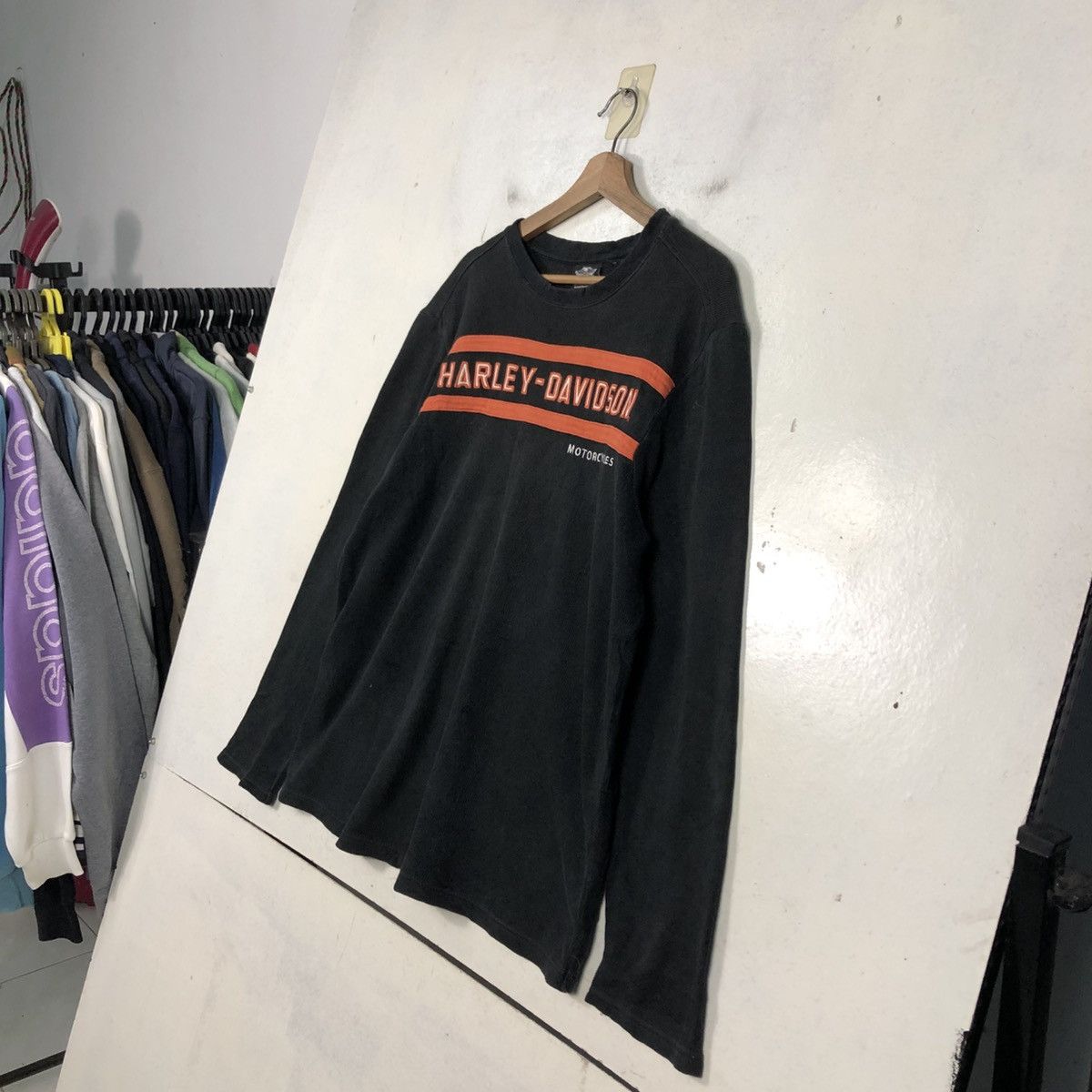 Harley Davidson 📌Vintage Sweatshirt Harley Davidson Big Logo Design Size US M / EU 48-50 / 2 - 4 Thumbnail