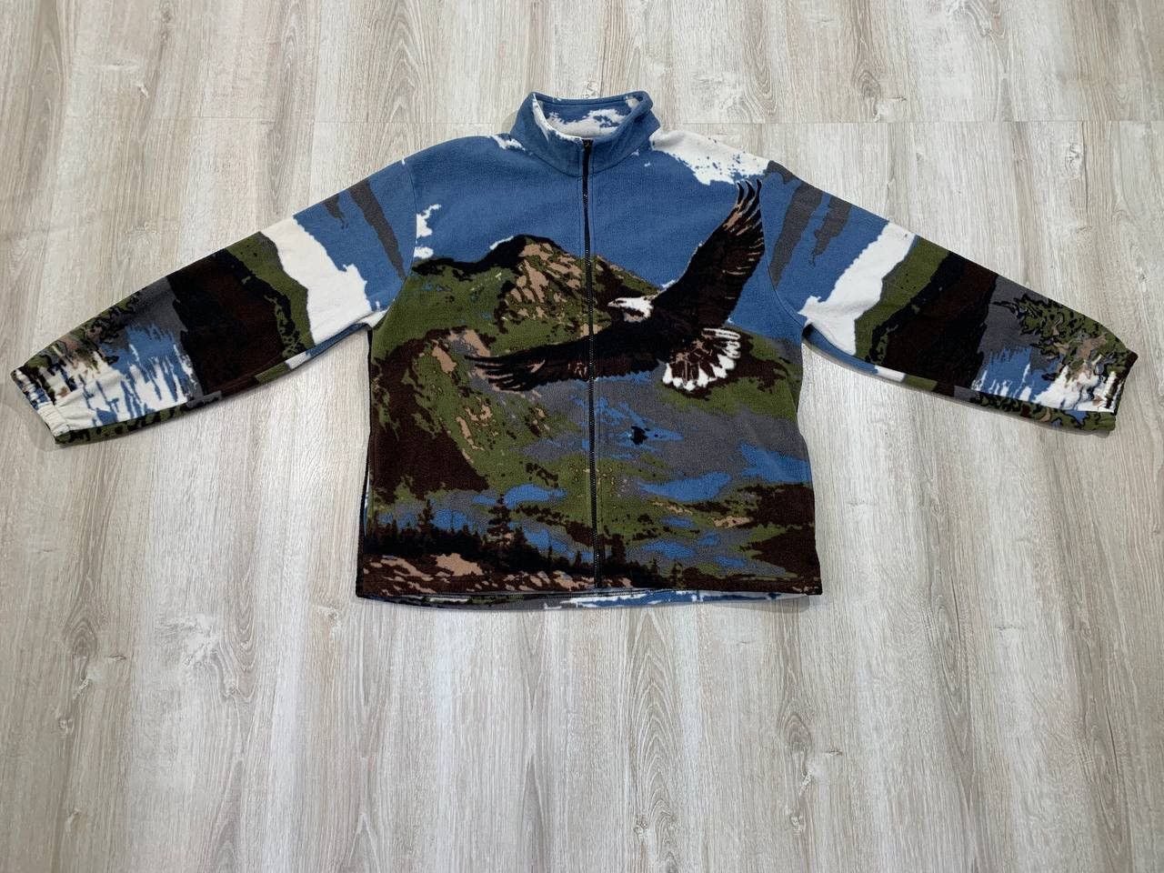 Mens vintage fleece jacket Atlas For Men Size XXL