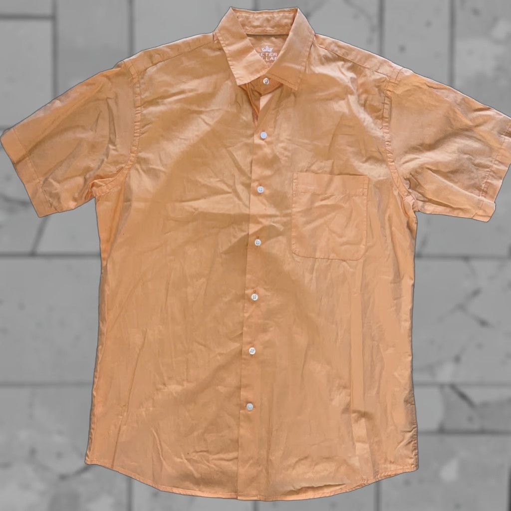 Peter Millar Peter Millar Mens Size M Orange Button Shirt Size US M / EU 48-50 / 2 - 1 Thumbnail