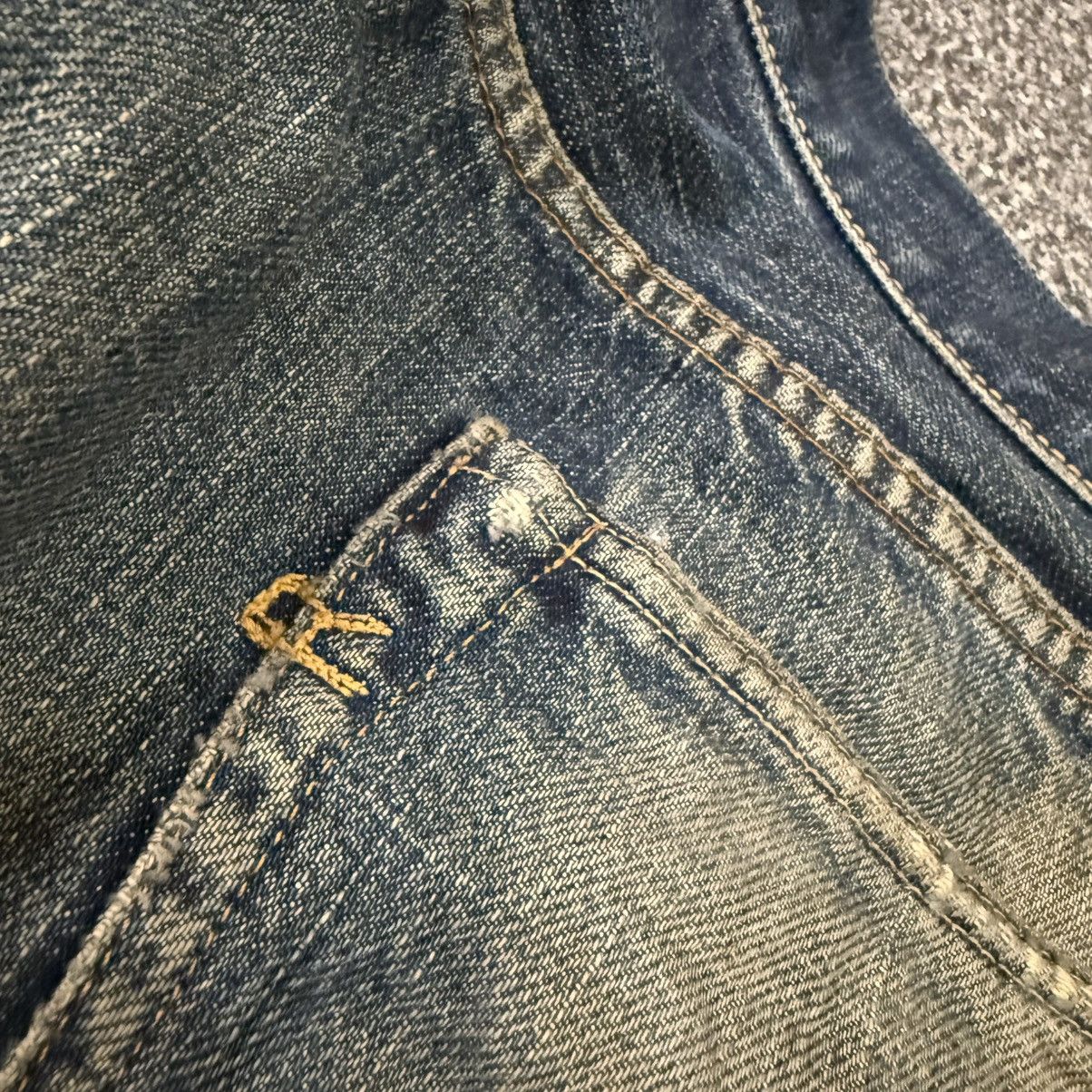 45rpm Vintage Rare Selvedge 45Rpm Indigo Dirty Wash Denim Size US 34 / EU 50 - 10 Thumbnail