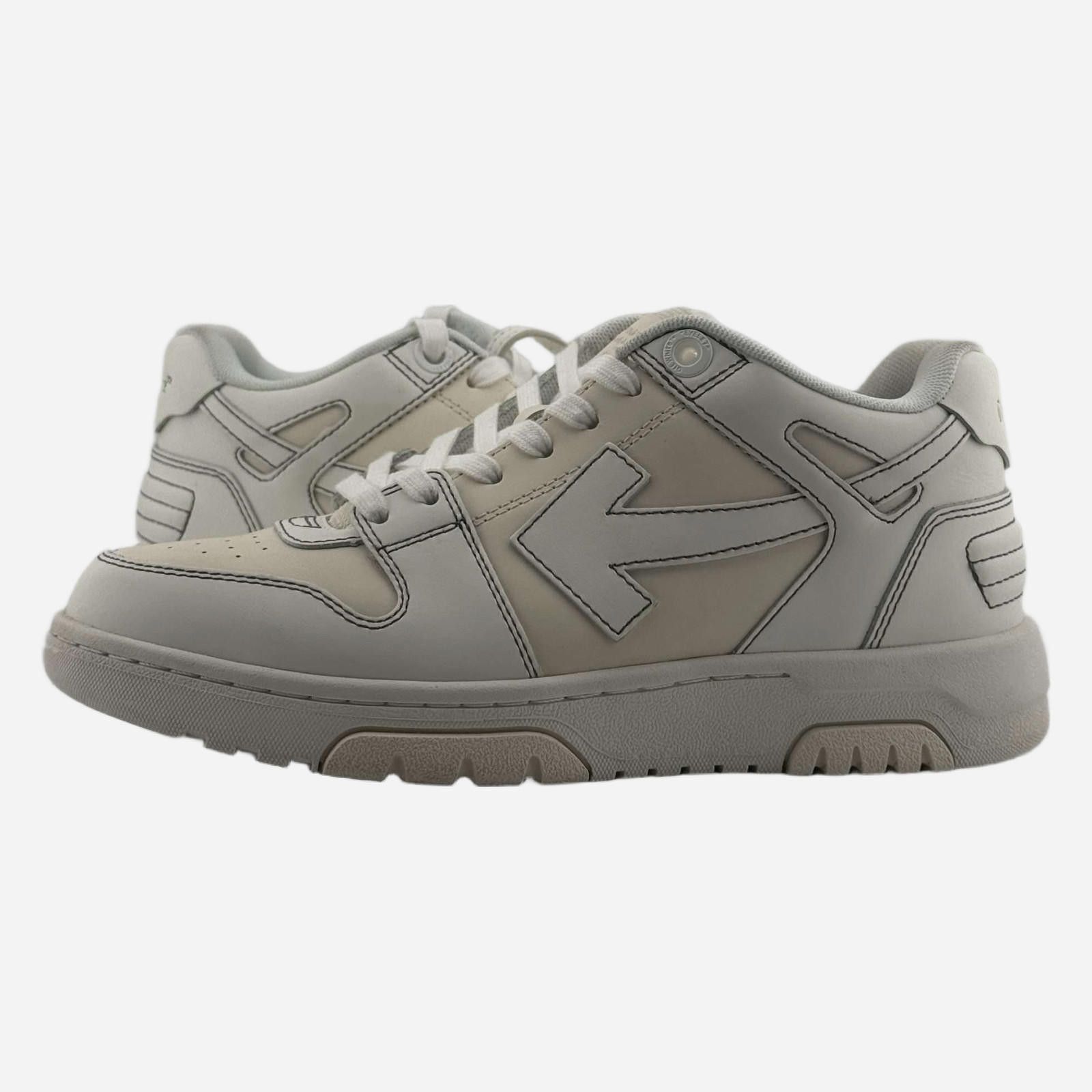 Off-White Off-White Out Of Office Cream 38EU Used OG Box Size US 8 / IT 38 - 1 Thumbnail