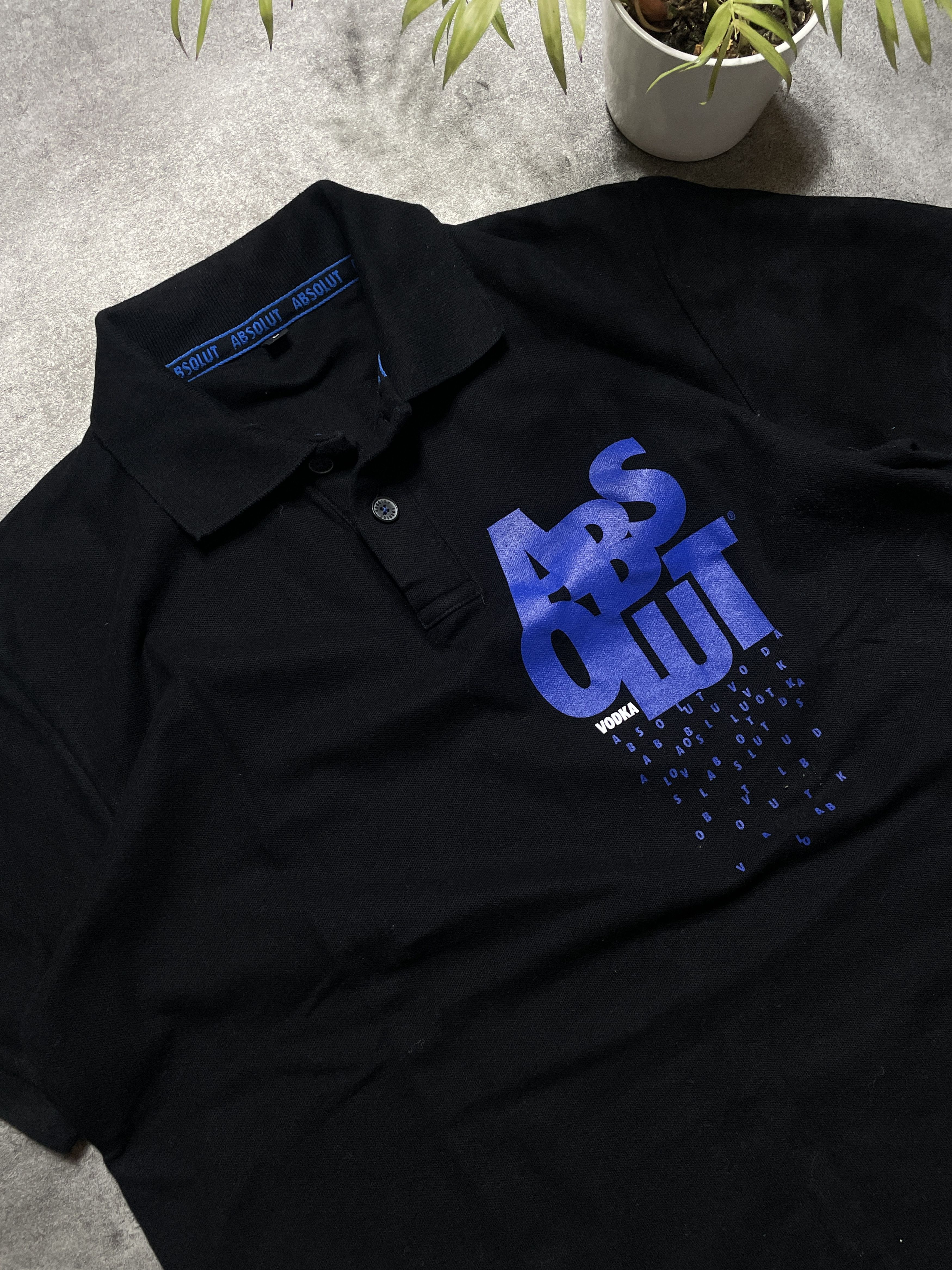 Vintage Absolut Vodka Vintage Y2K Polo T-Shirt Rare Size US M / EU 48-50 / 2 - 2 Thumbnail