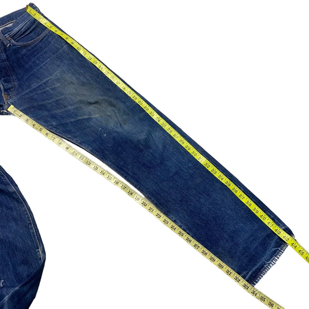 Evisu Evisu Denim Selvedge Distressed Jeans Size US 32 / EU 48 - 22 Thumbnail