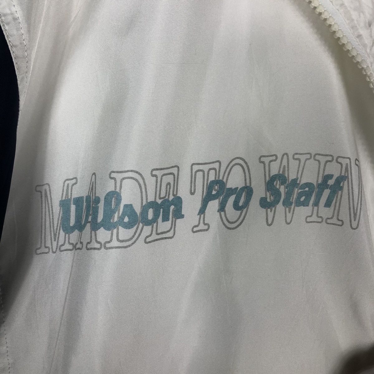 Japanese Brand 🔥Vintage Bomber Jacket Wilson Pro Player Rare Design Size US M / EU 48-50 / 2 - 18 Thumbnail
