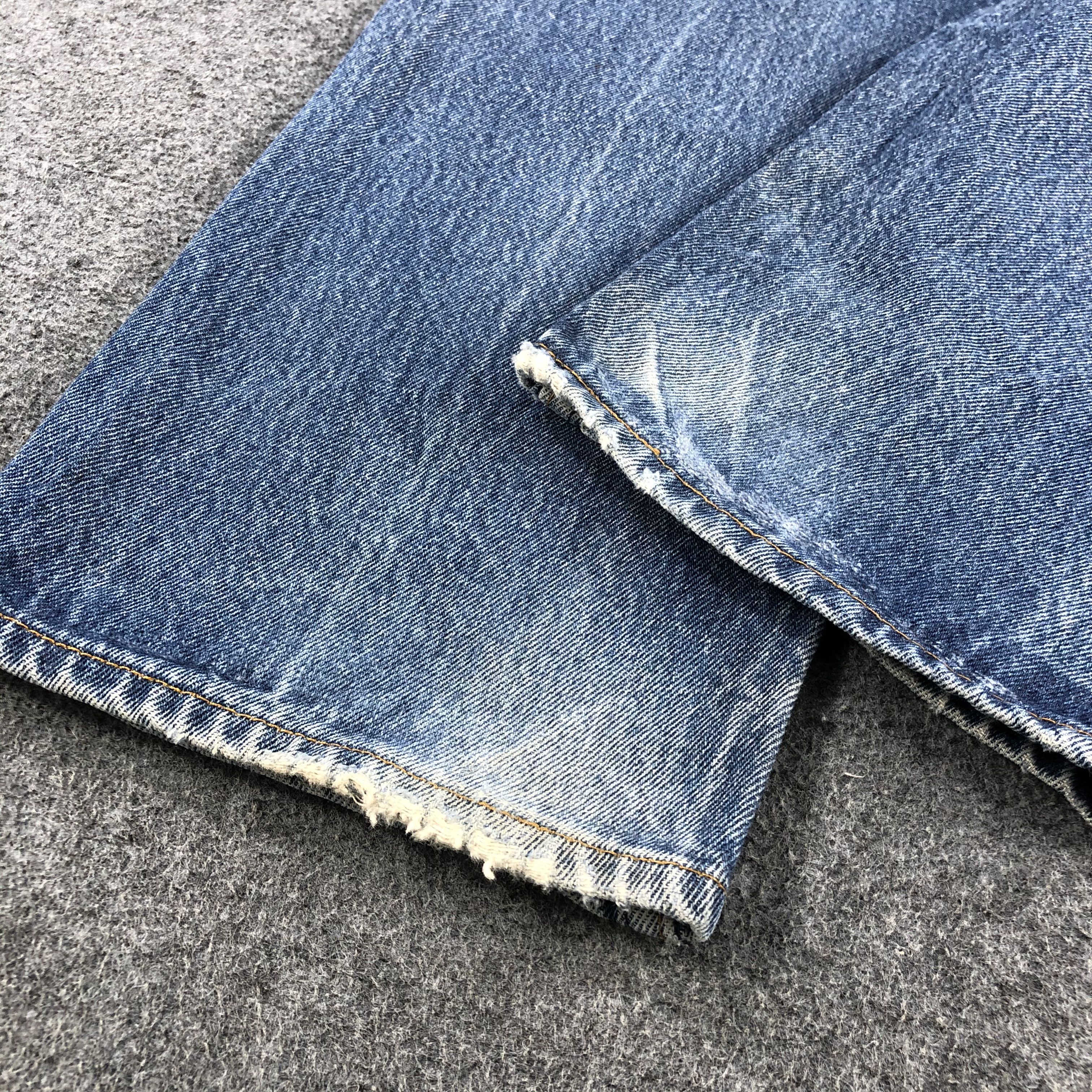 Levi's Vintage 90s Blue Wash Levis 505 Orange Tab Jeans-J2232 Size US 35 - 6 Thumbnail