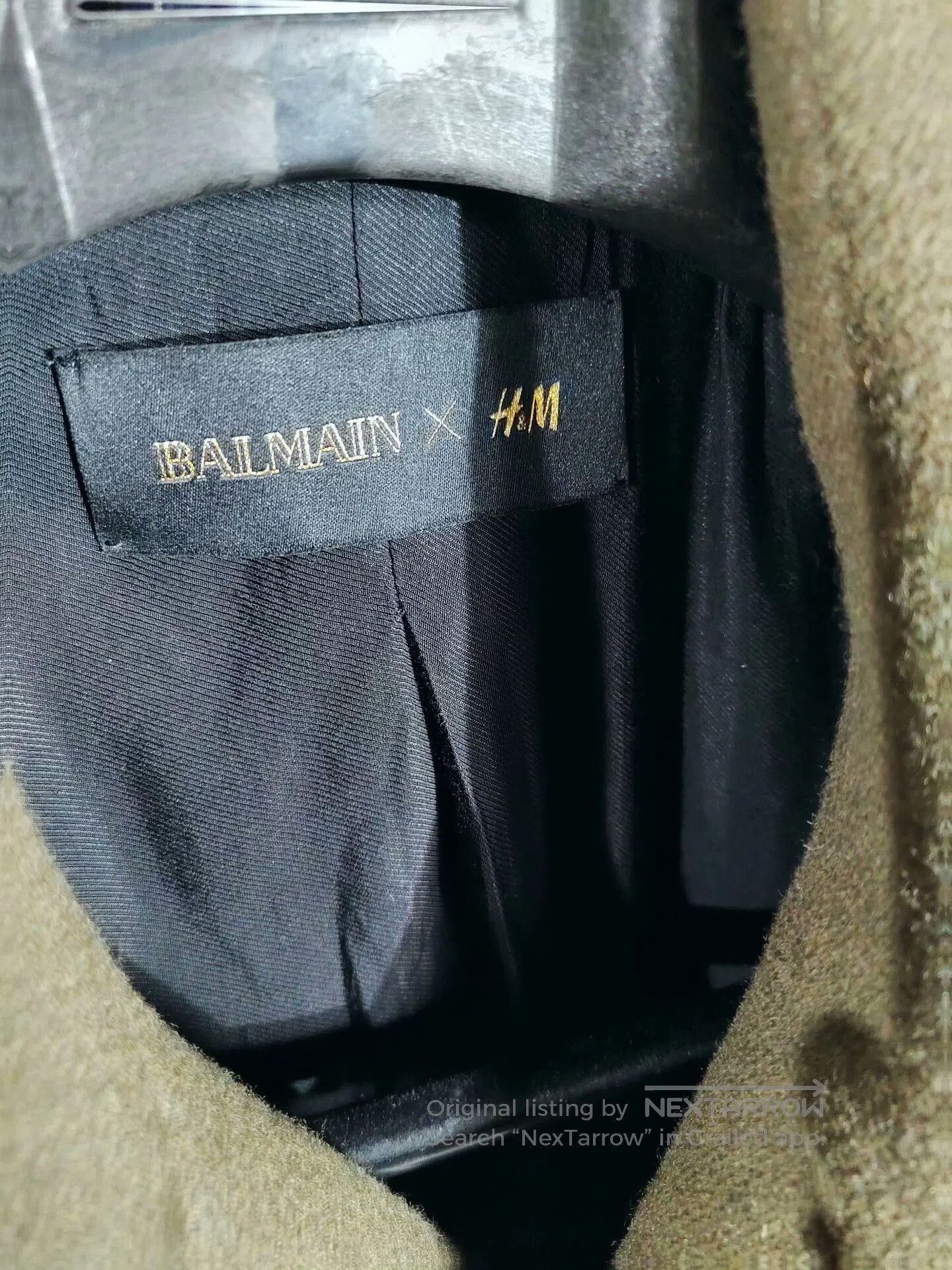 Balmain Balmain x H&M Olive Green Coat. Size US XS / EU 42 / 0 - 2 Thumbnail