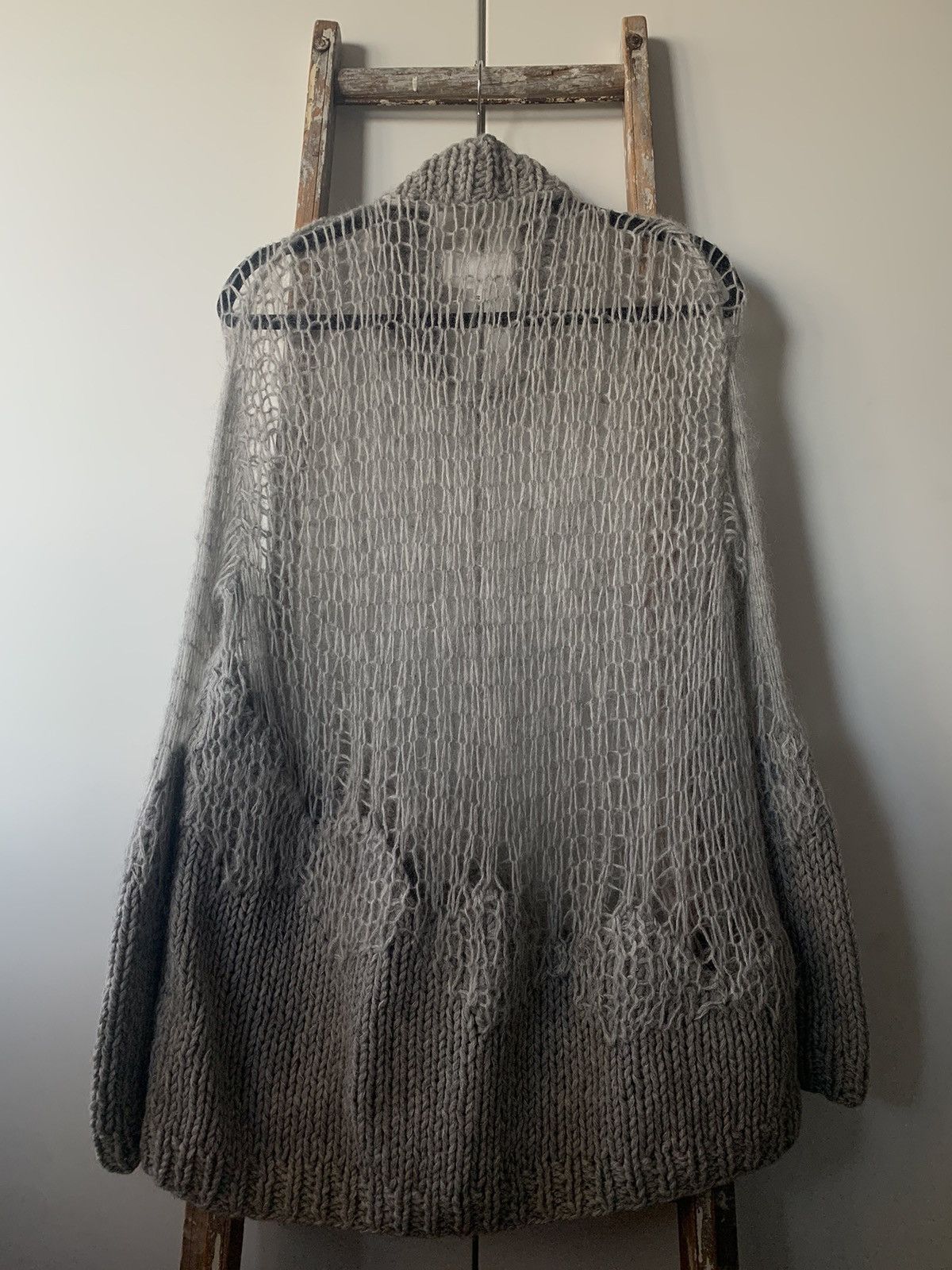 Maison Margiela MAISON MARGIELA WEB KNIT PUNK WOOL MOHAIR SWEATER JUMPER Size M / US 6-8 / IT 42-44 - 3 Thumbnail