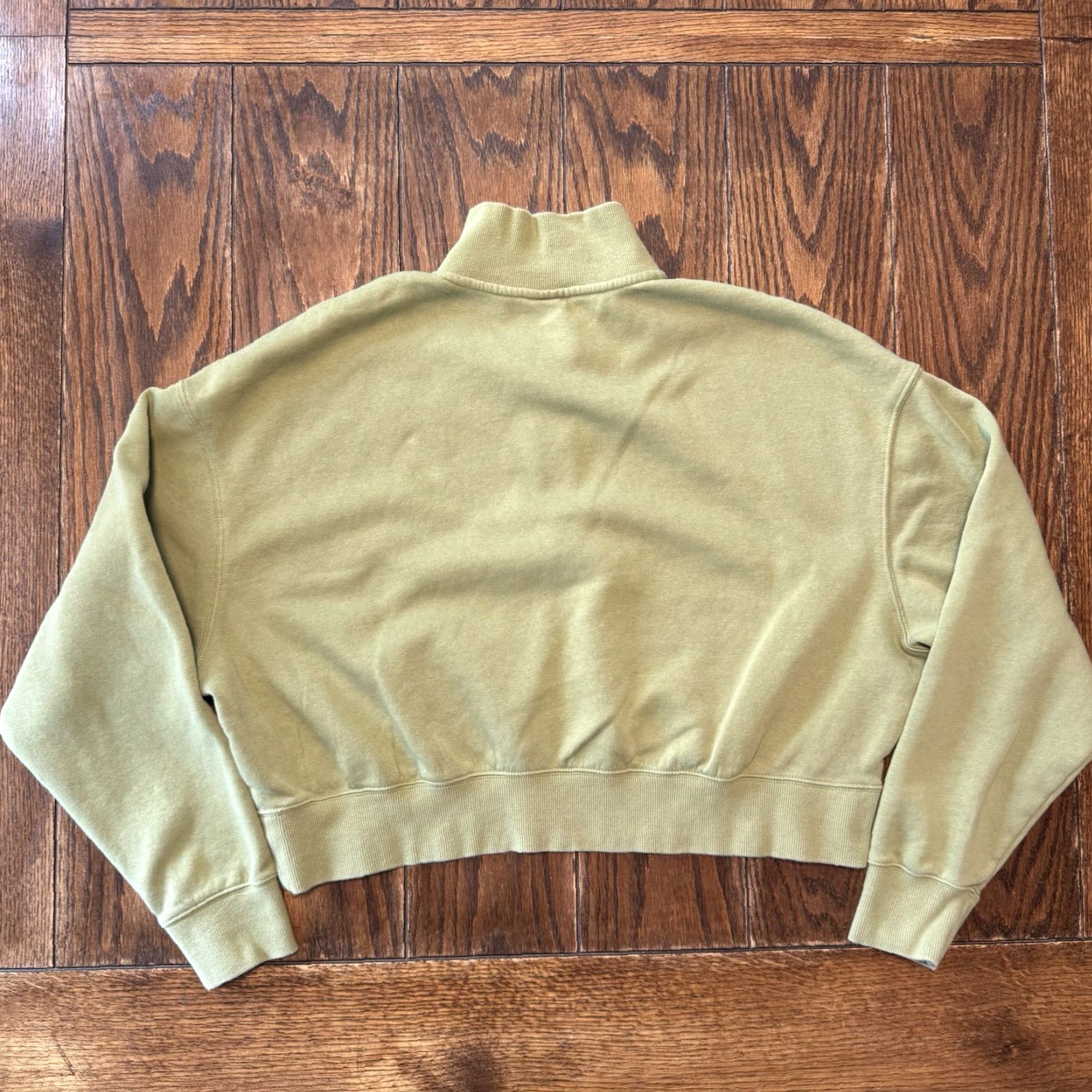Nike VINTAGE Nike Sweatshirt Womens Size Large 1/4 Zip Pullover Green Size L / US 10 / IT 46 - 5 Thumbnail