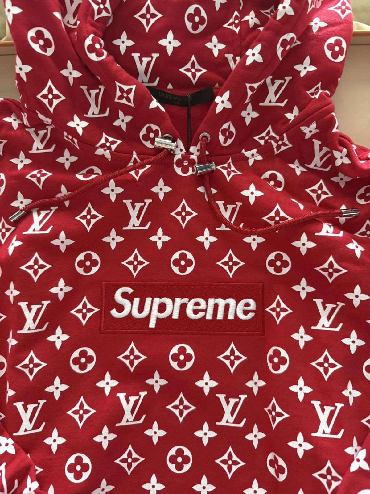Louis Vuitton × Supreme Supreme x Louis Vuitton Box Logo Hooded Sweatshirt Size US XXL / EU 58 / 5 - 13 Thumbnail