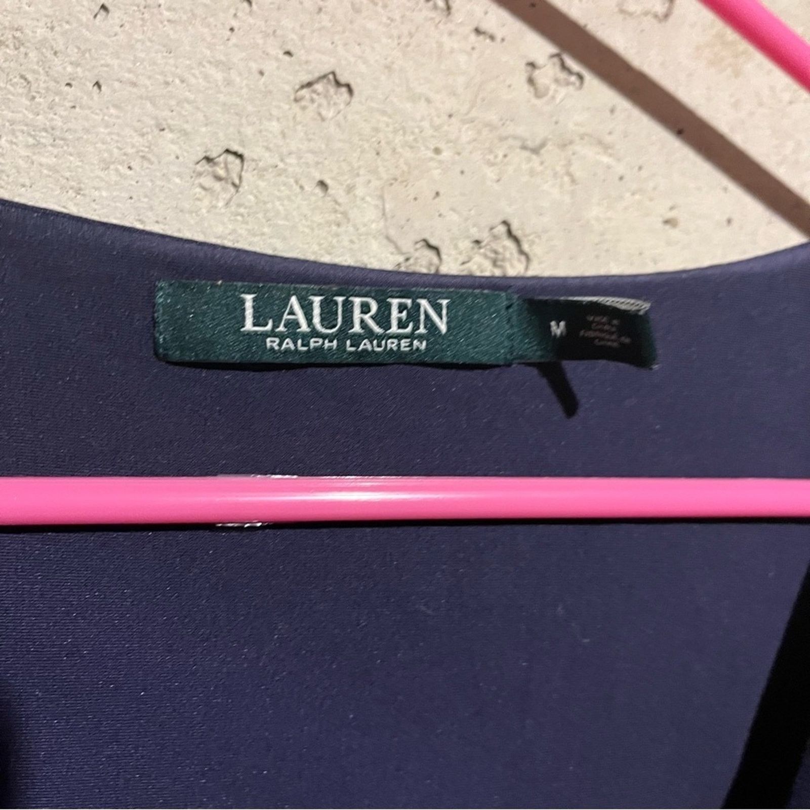 Lauren Ralph Lauren Ralph Lauren Navy Sleeveless Belted Jumpsuit Stretch Size M Size 28" / US 6 / IT 42 - 3 Thumbnail