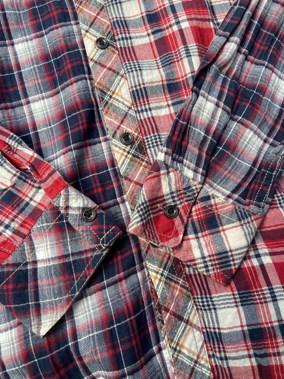 Japanese Brand × semanticdesign Semantic Design Plaid Flannel Shirt Size L / US 10 / IT 46 - 7 Thumbnail